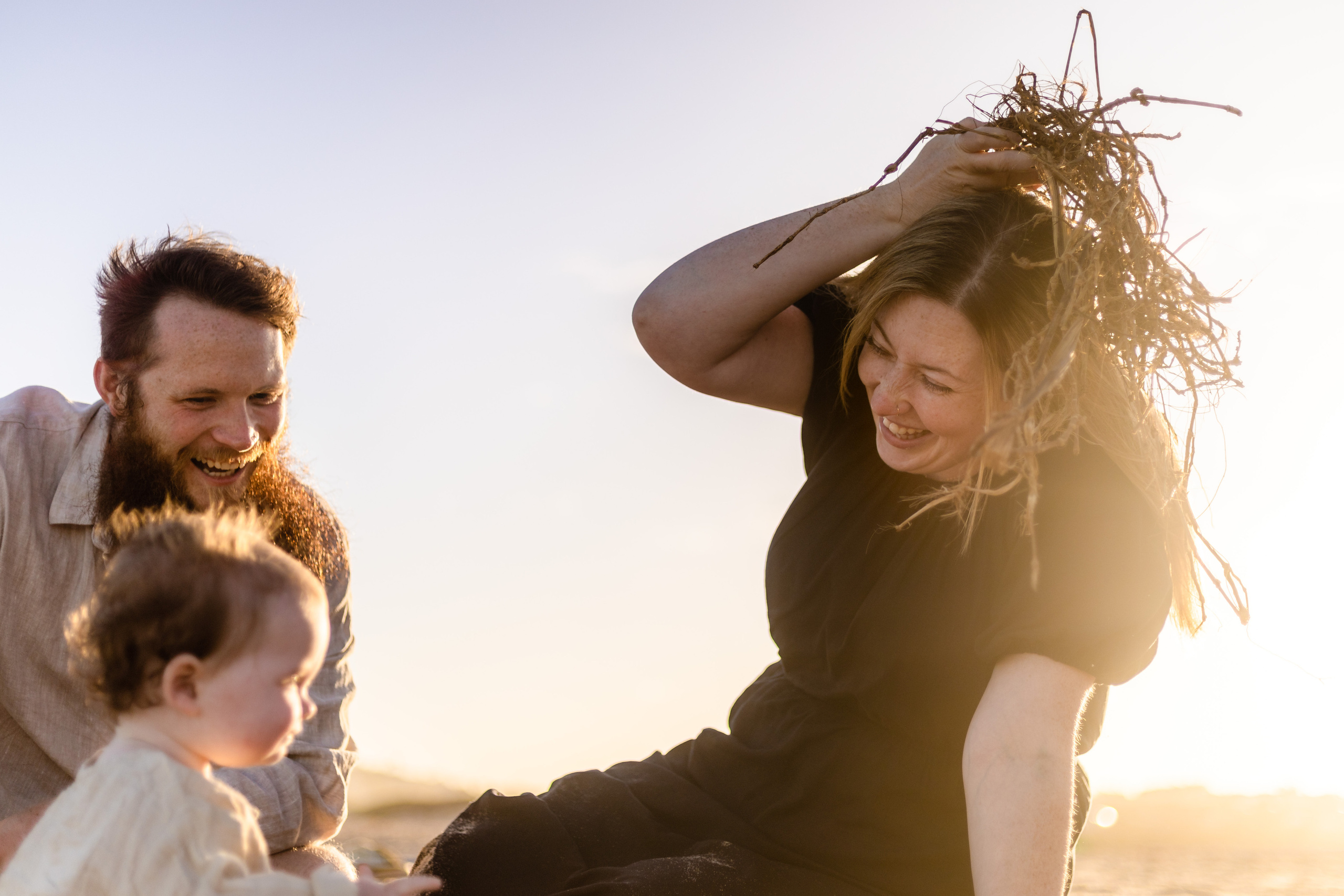 Sunset photo session @Curl Curl North Beach. True Story Photography