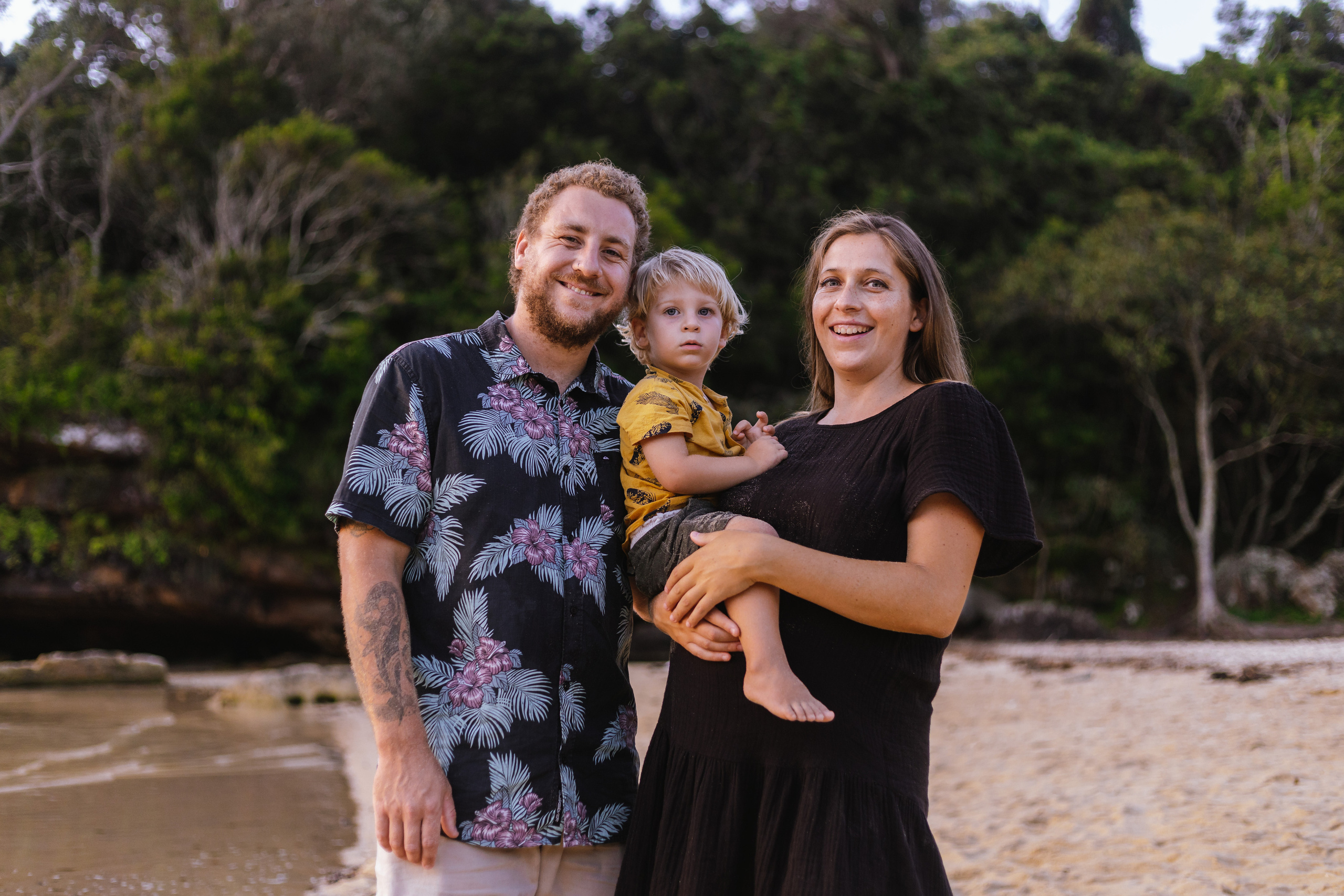 Evening photo session at @Collins Beach. True Story Photography