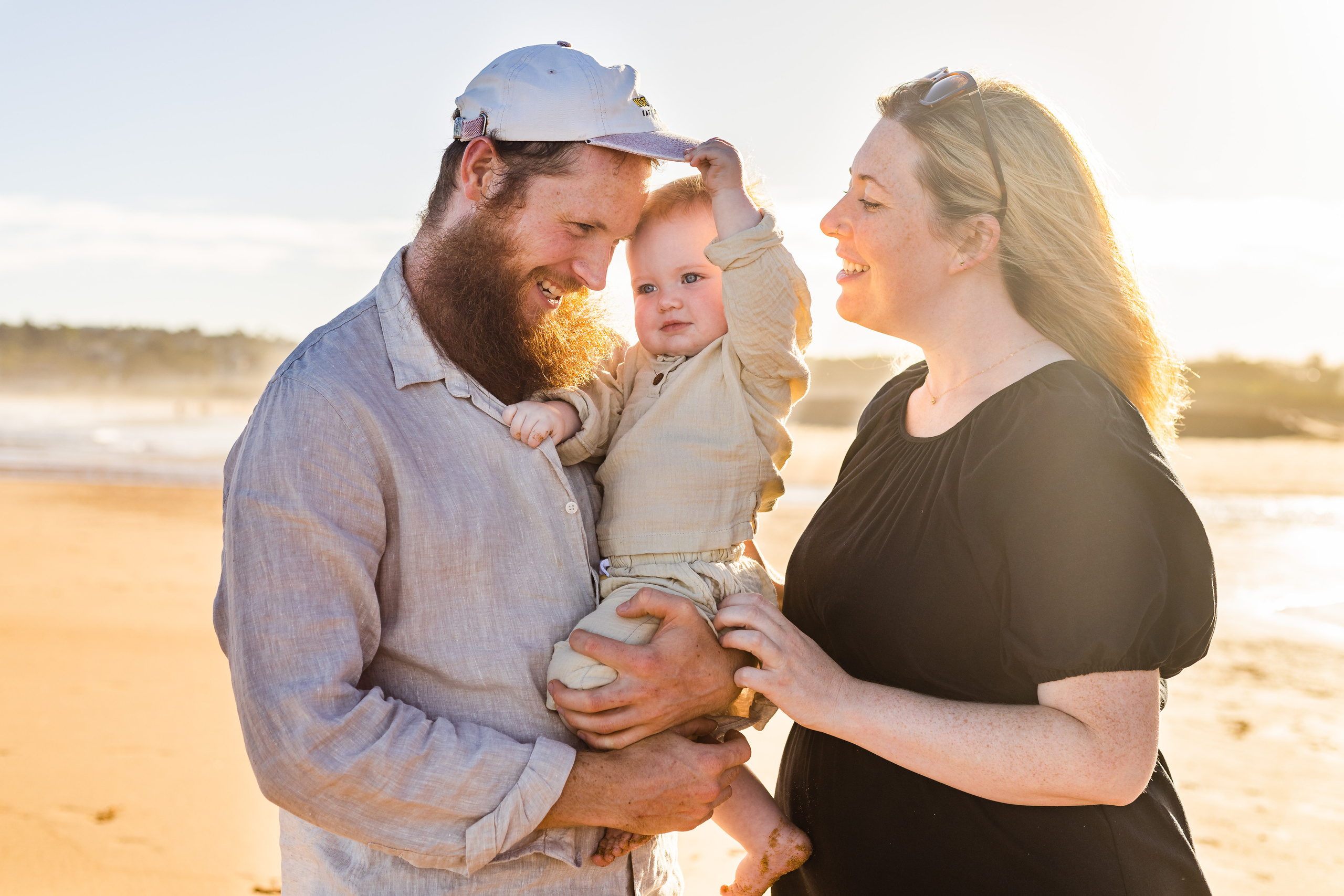 Sunset photo session @Curl Curl North Beach. True Story Photography