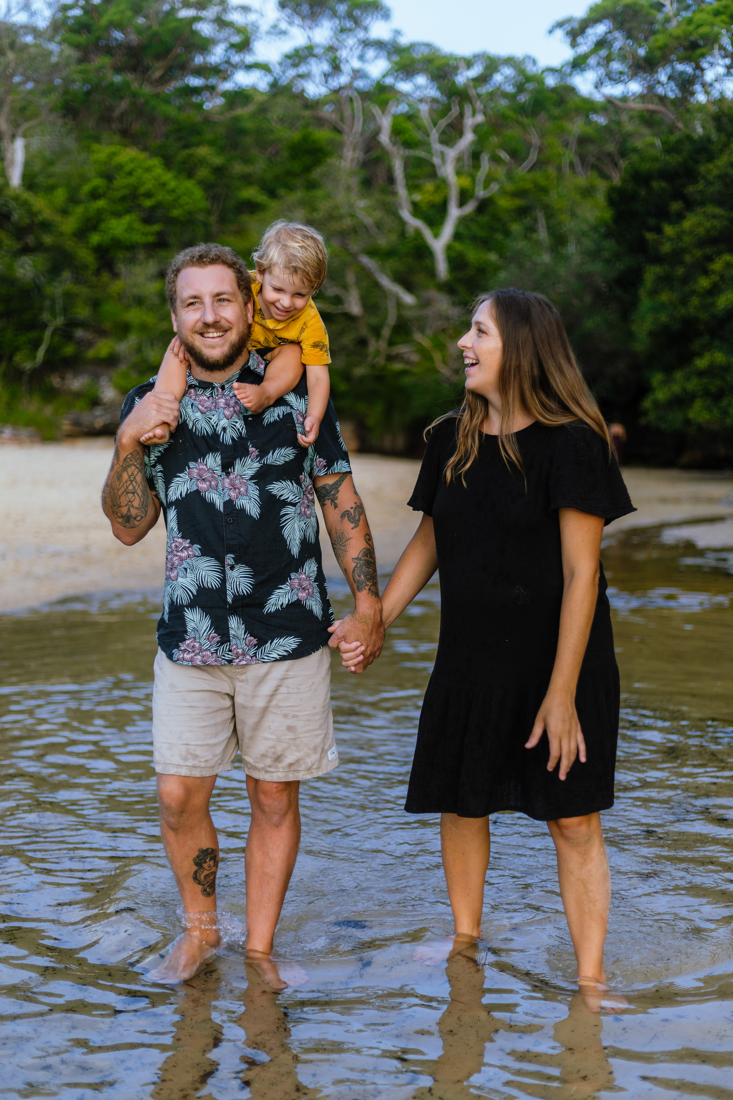 Evening photo session at @Collins Beach. True Story Photography