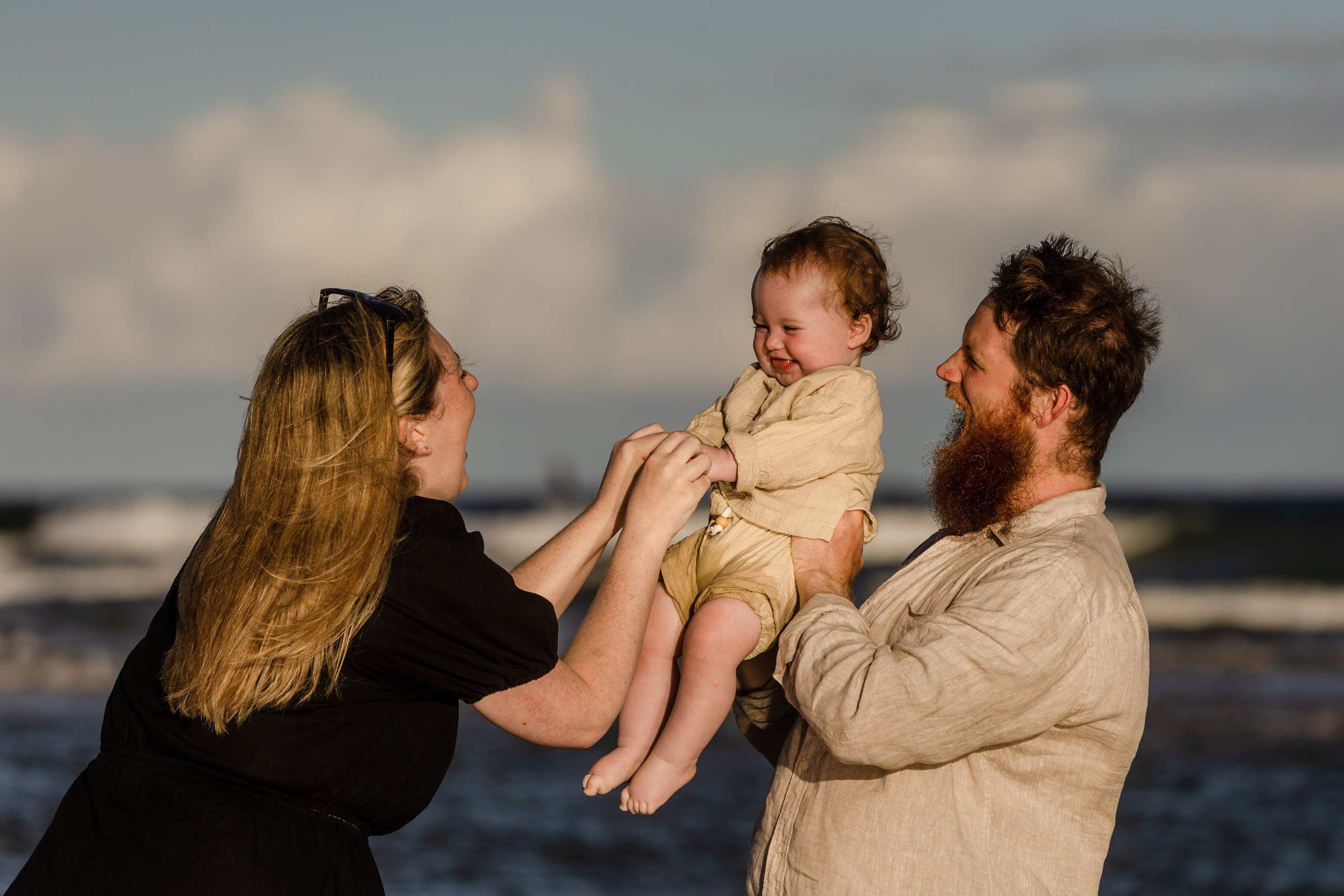 Sunset photo session @Curl Curl North Beach. True Story Photography