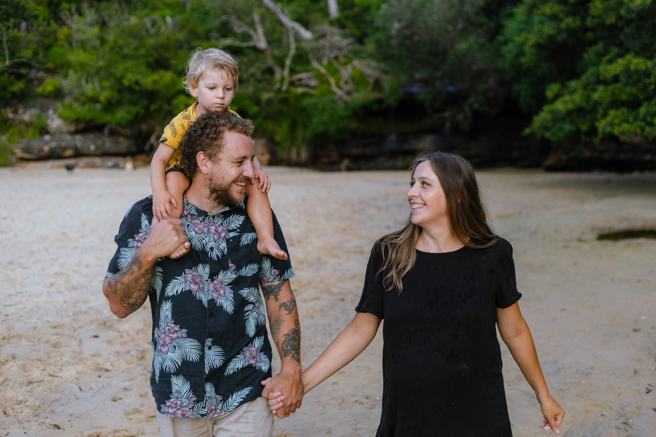 Evening photo session at @Collins Beach. True Story Photography