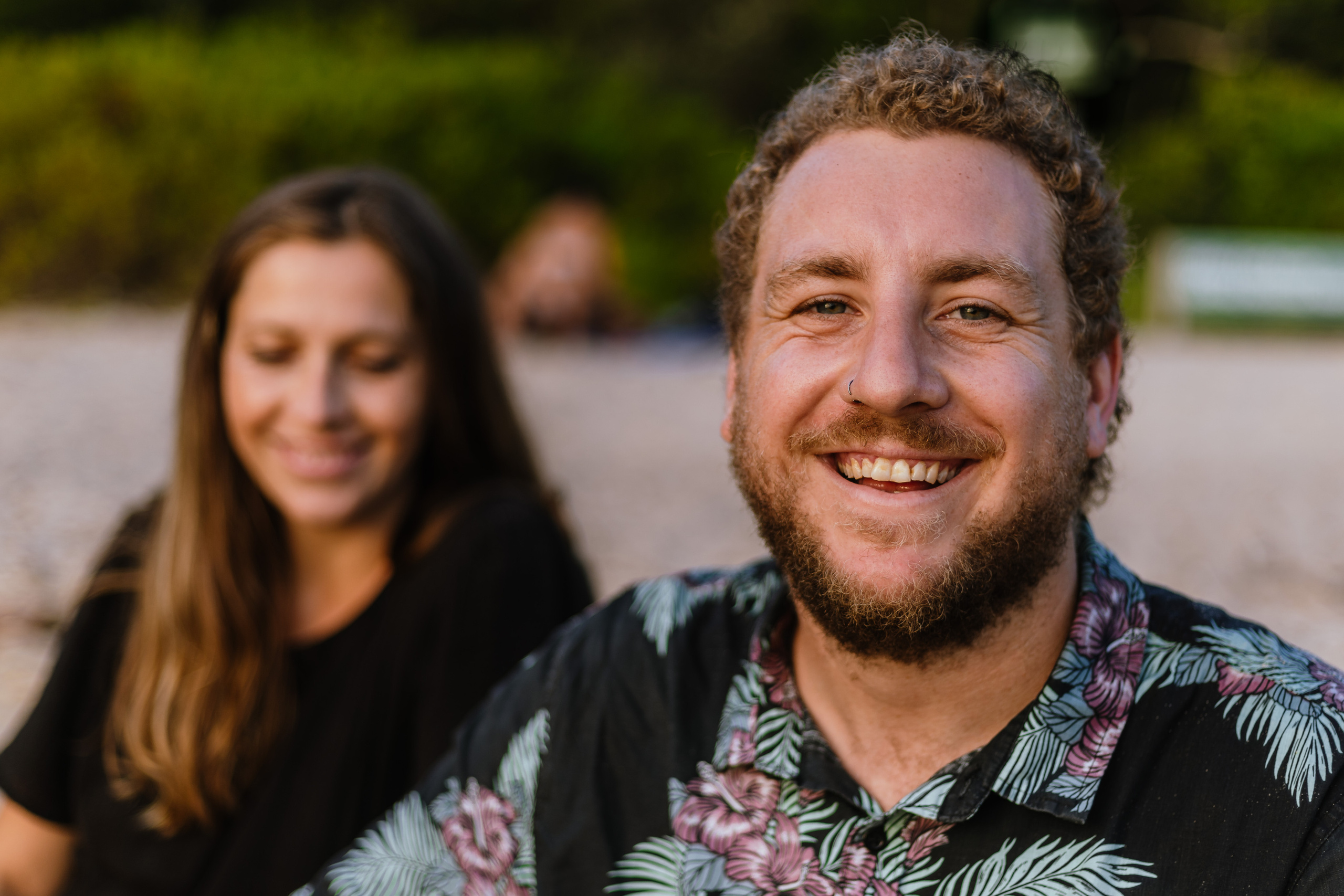 Evening photo session at @Collins Beach. True Story Photography