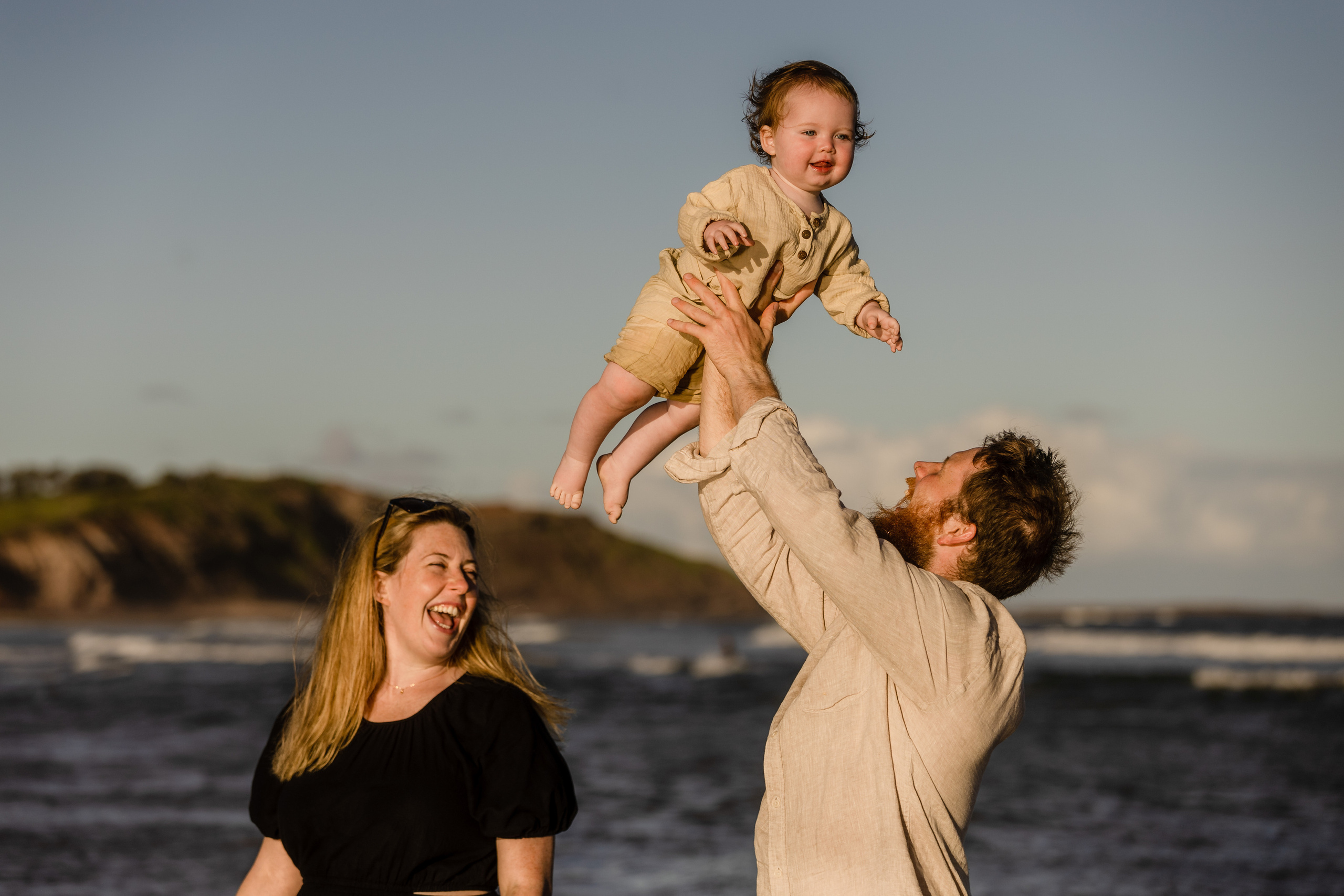 Sunset photo session @Curl Curl North Beach. True Story Photography