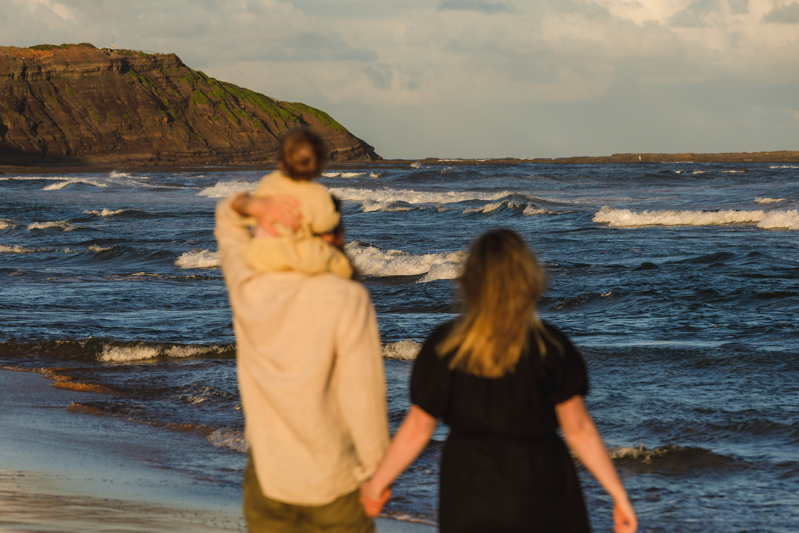 Sunset photo session @Curl Curl North Beach. True Story Photography