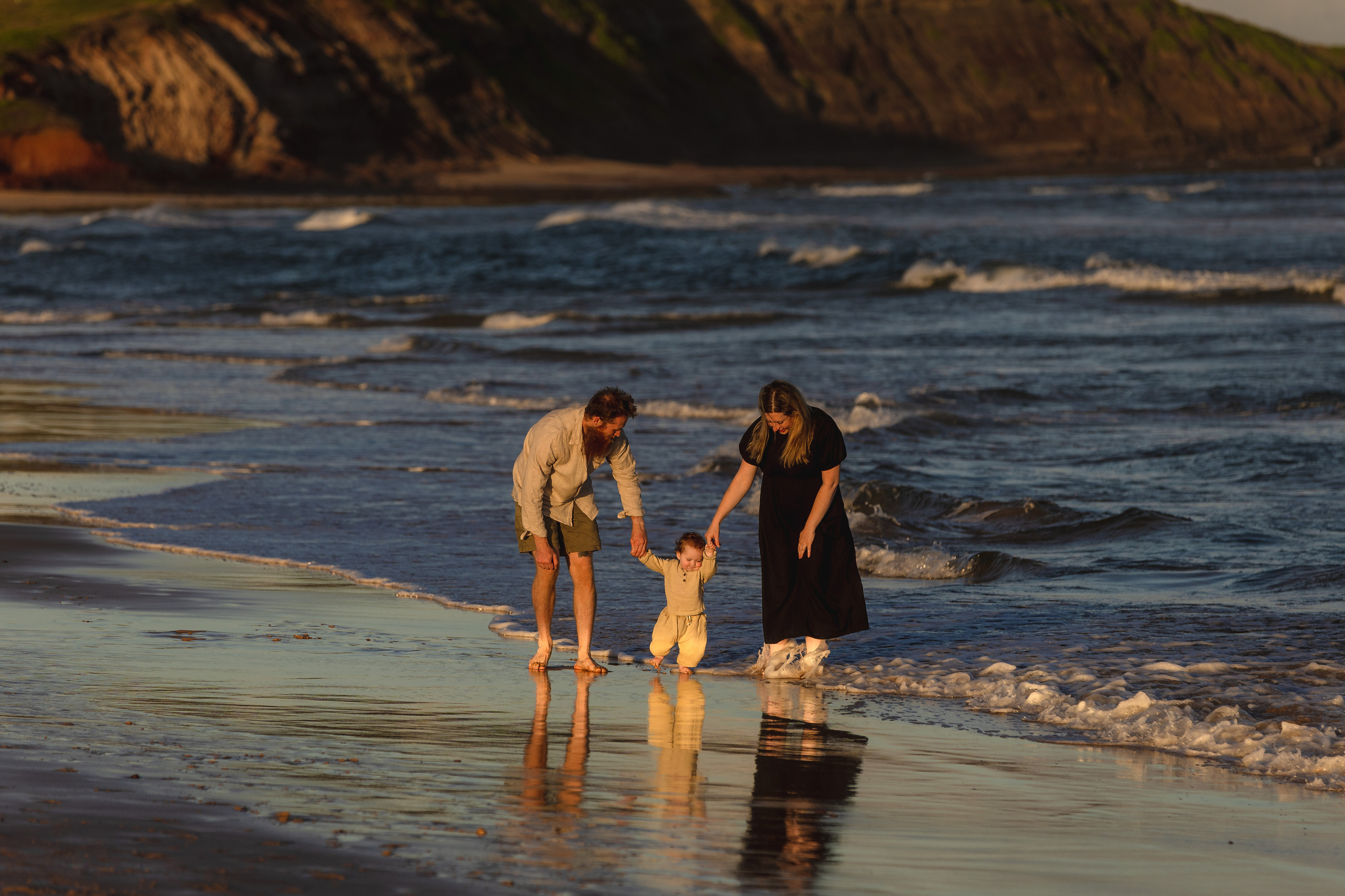 Sunset photo session @Curl Curl North Beach. True Story Photography