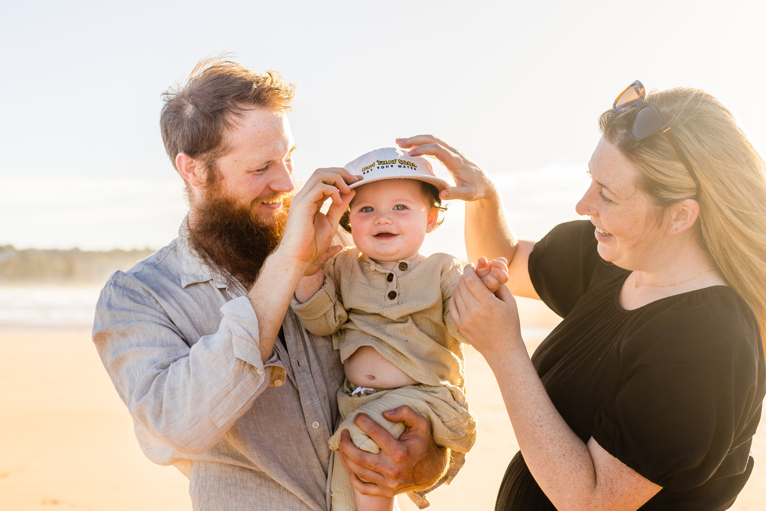 Sunset photo session @Curl Curl North Beach. True Story Photography