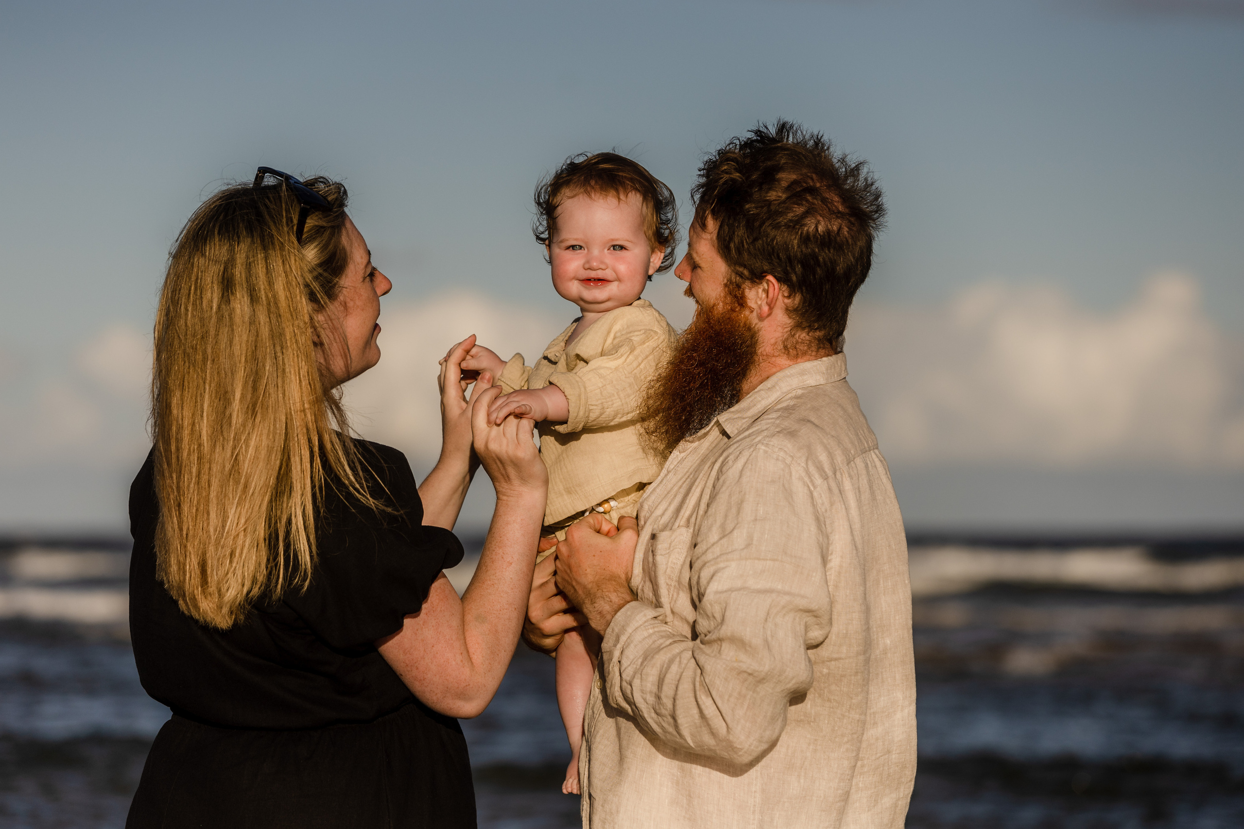 Sunset photo session @Curl Curl North Beach. True Story Photography
