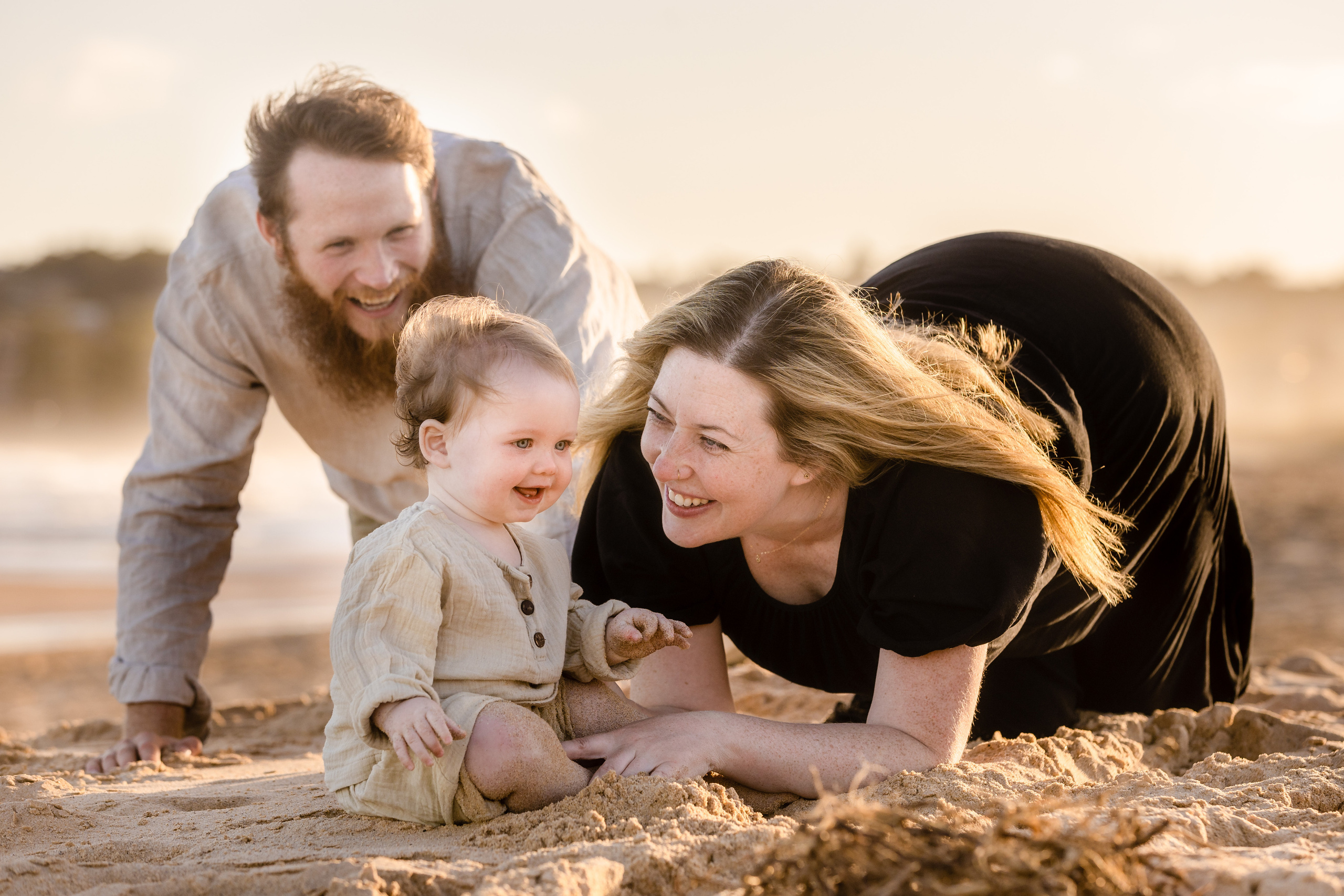 Sunset photo session @Curl Curl North Beach. True Story Photography