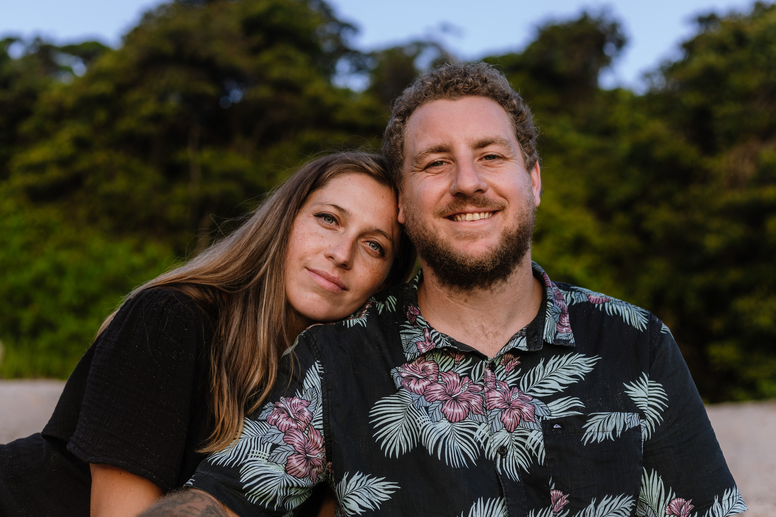 Evening photo session at @Collins Beach. True Story Photography