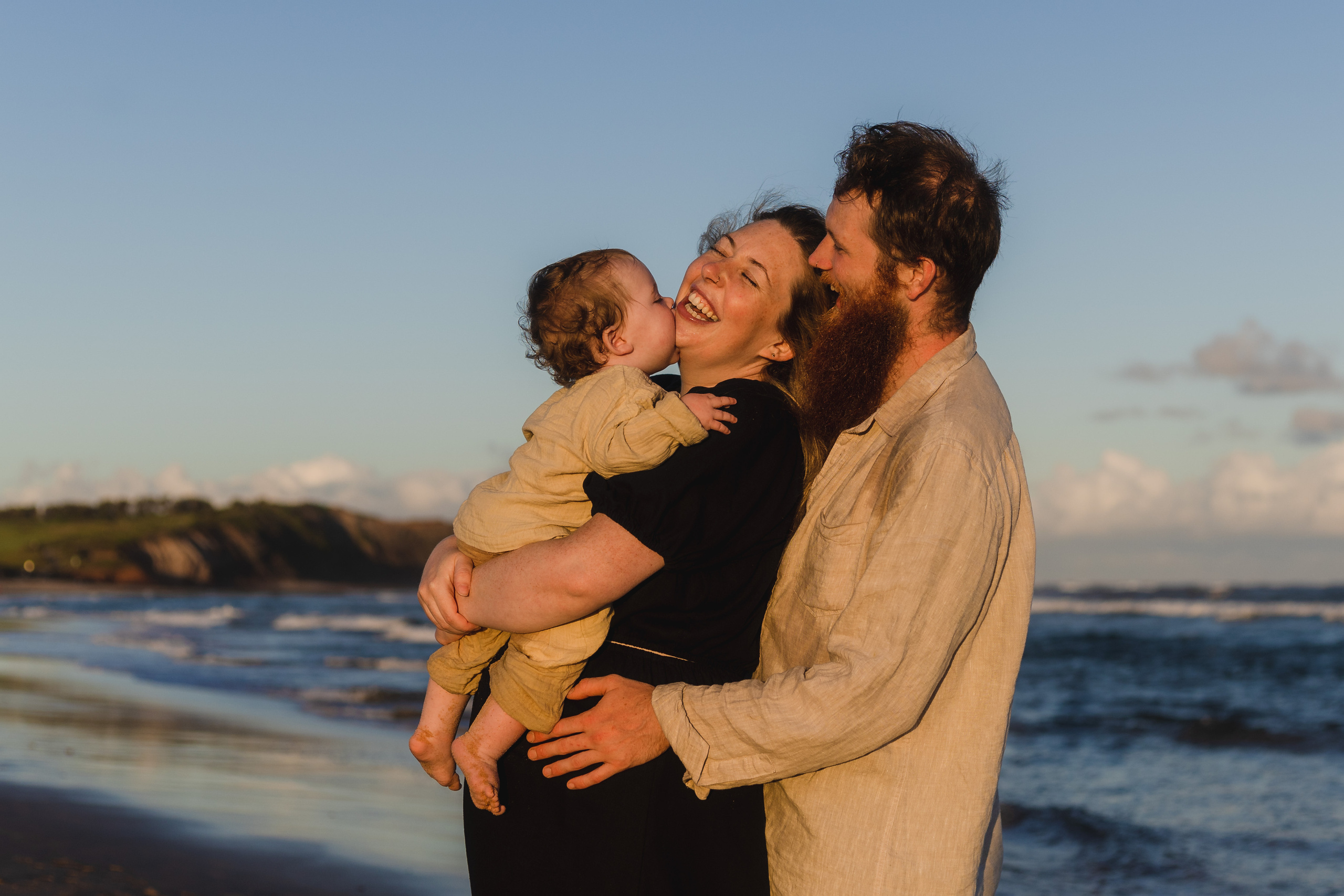 Sunset photo session @Curl Curl North Beach. True Story Photography