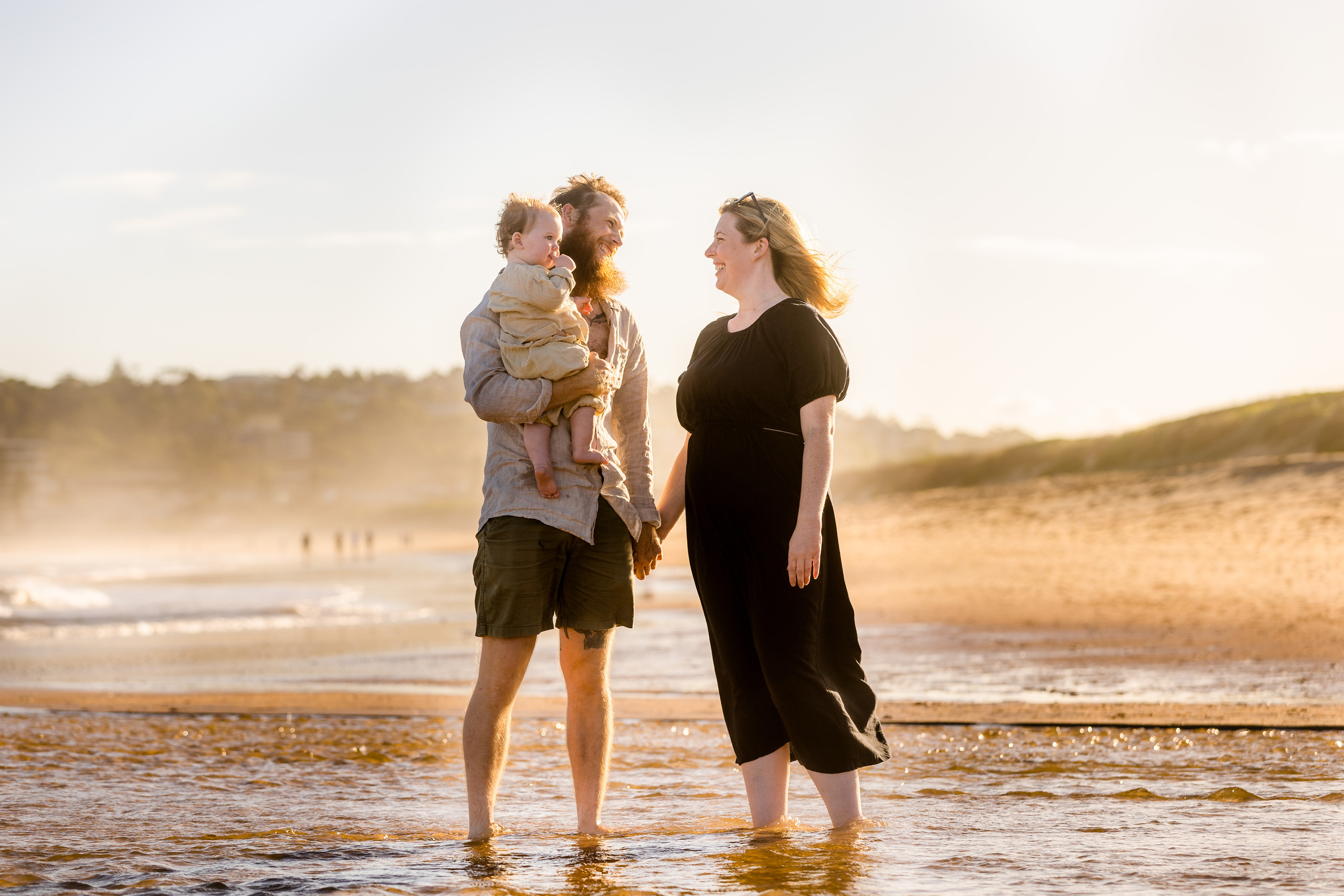 Sunset photo session @Curl Curl North Beach. True Story Photography