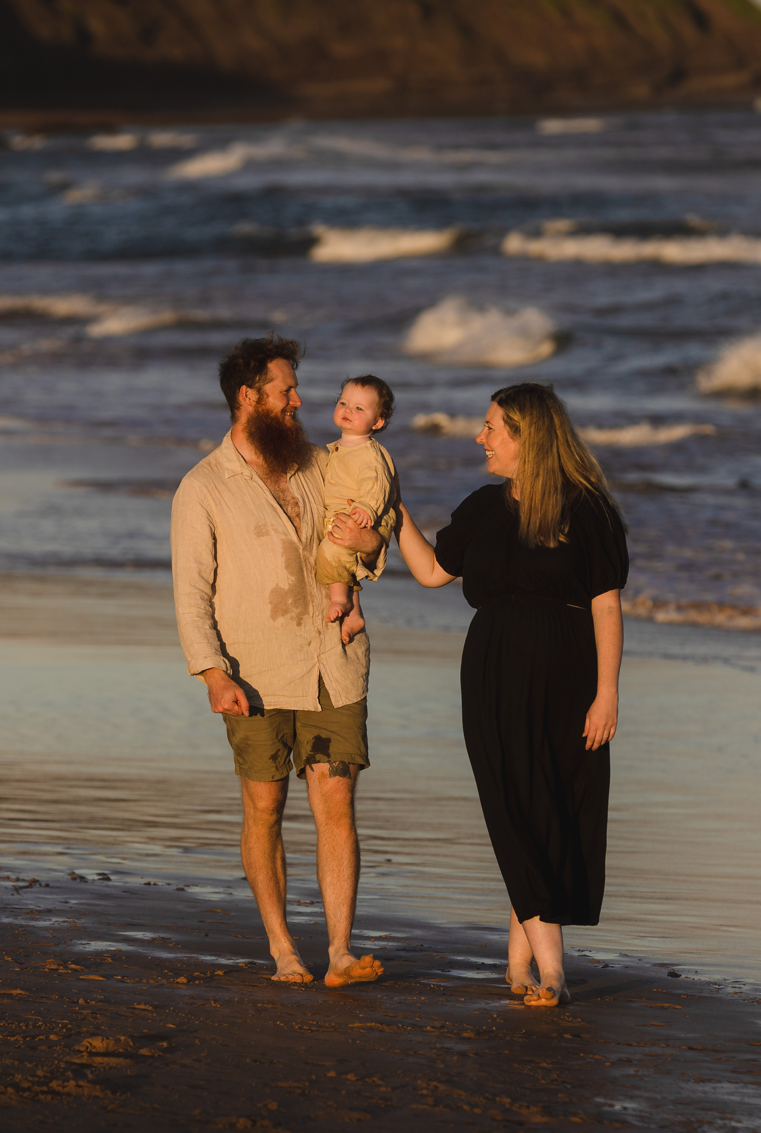 Sunset photo session @Curl Curl North Beach. True Story Photography