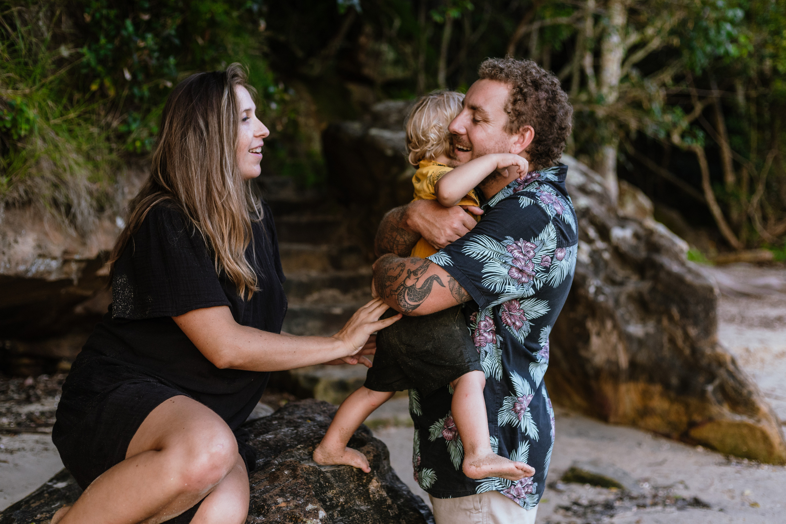 Evening photo session at @Collins Beach. True Story Photography