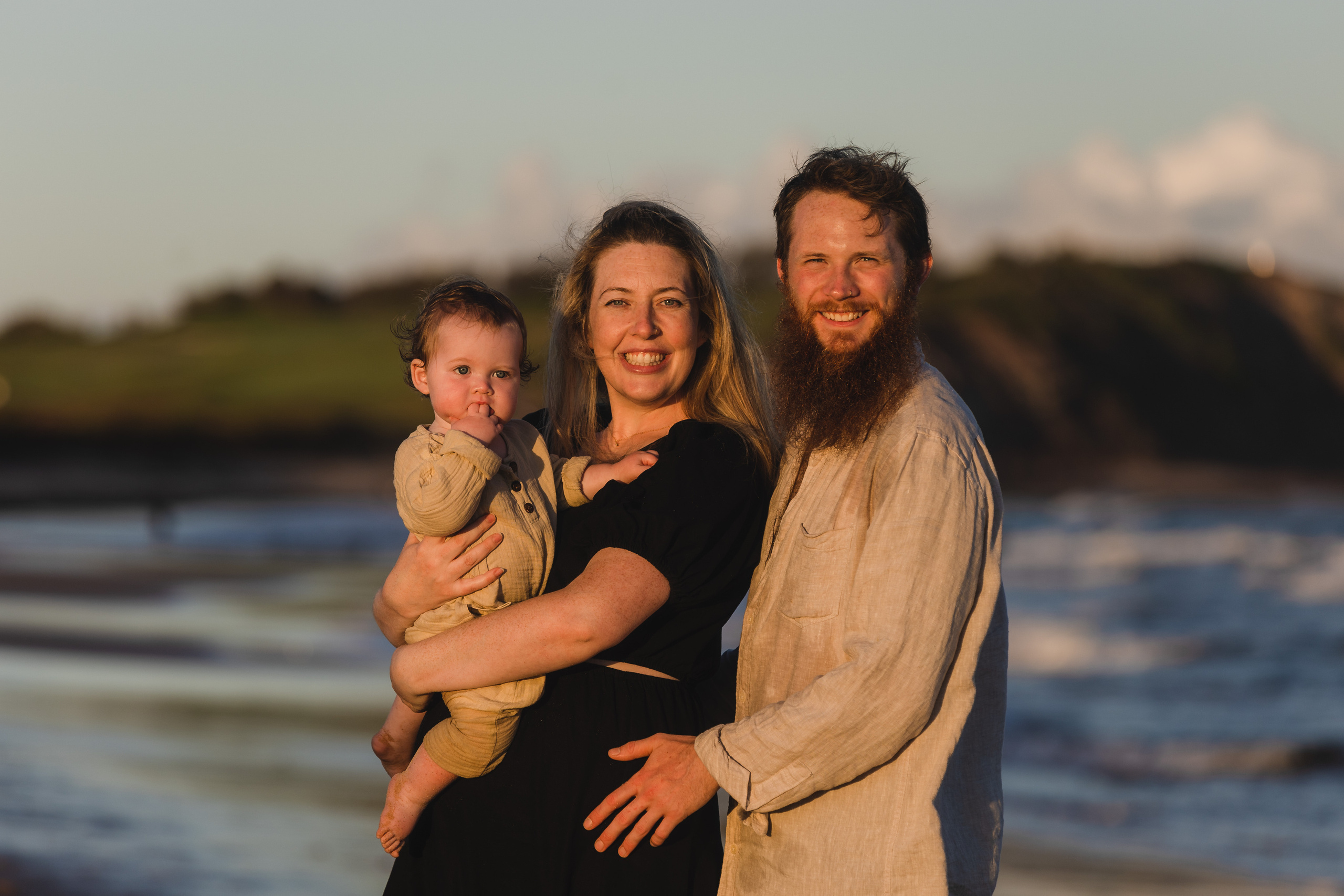 Sunset photo session @Curl Curl North Beach. True Story Photography