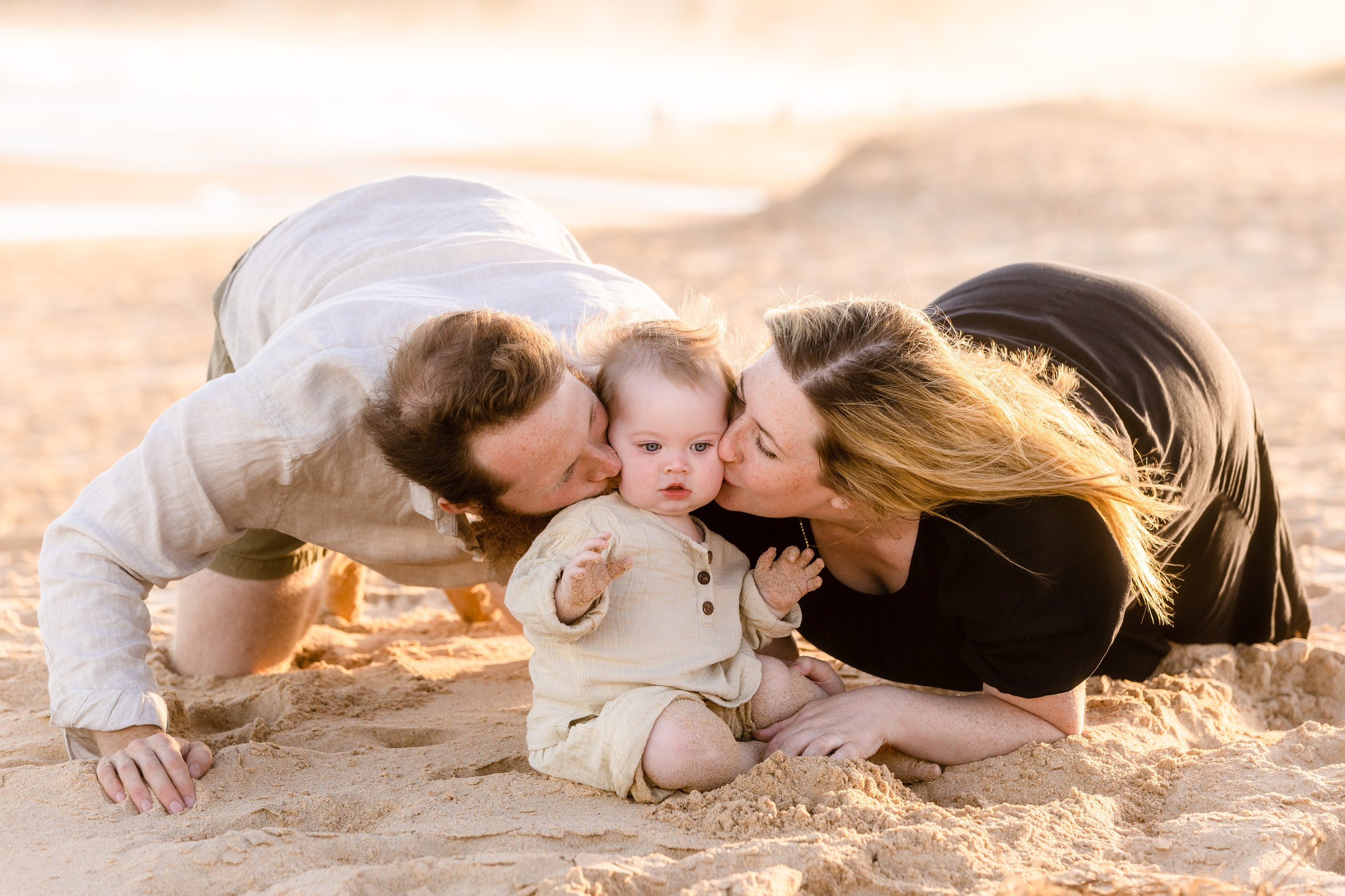 Sunset photo session @Curl Curl North Beach. True Story Photography