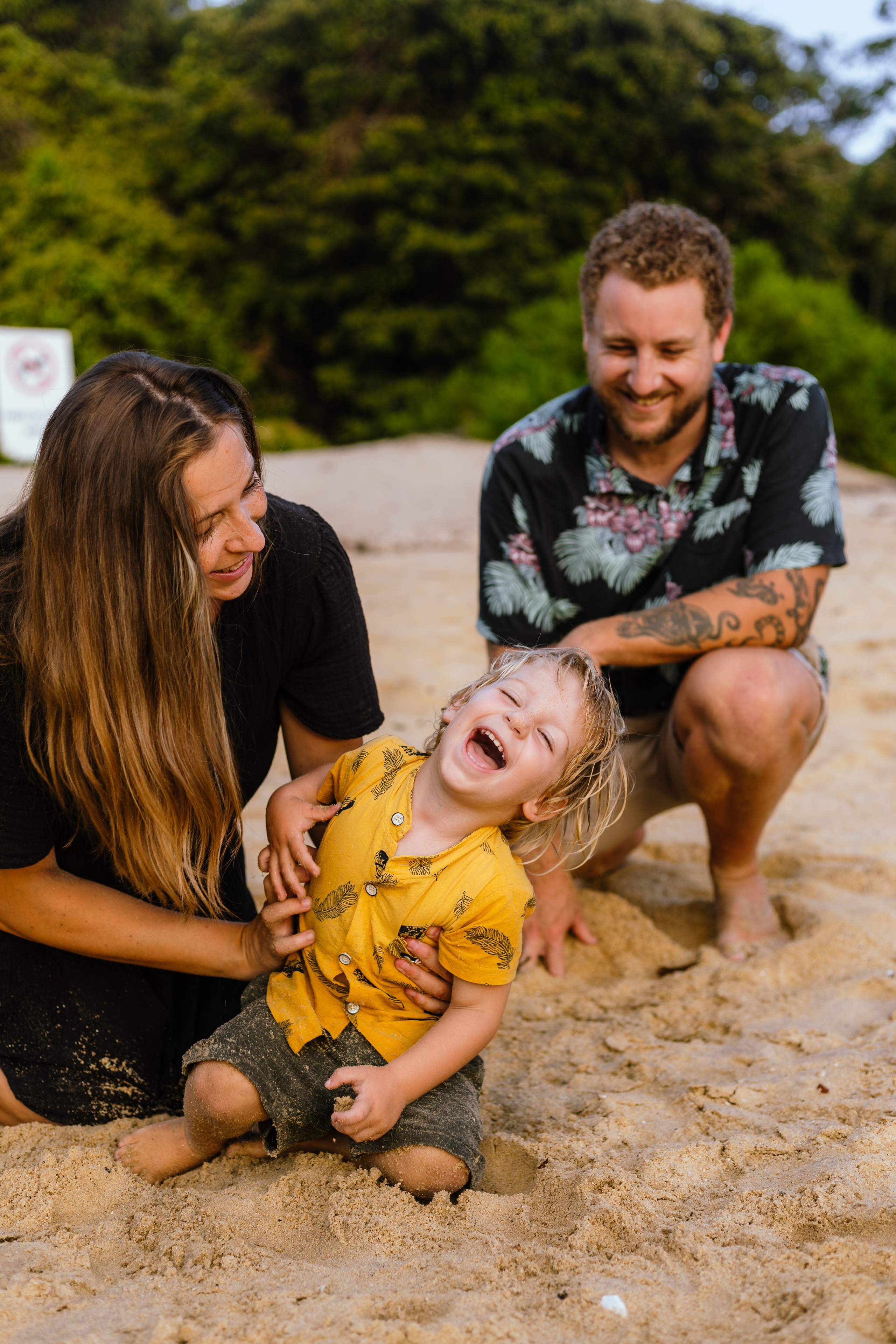 Evening photo session at @Collins Beach. True Story Photography