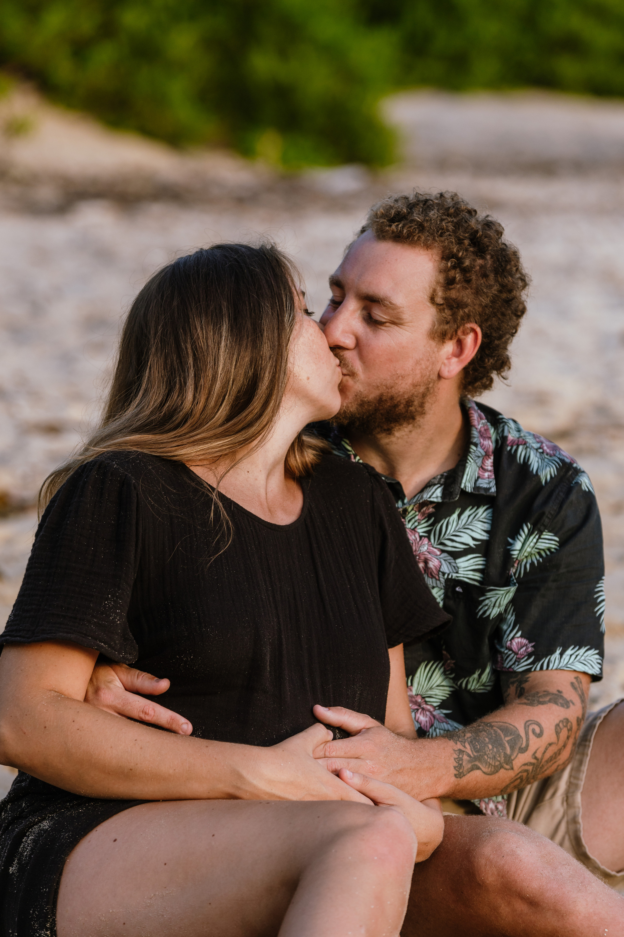 Evening photo session at @Collins Beach. True Story Photography