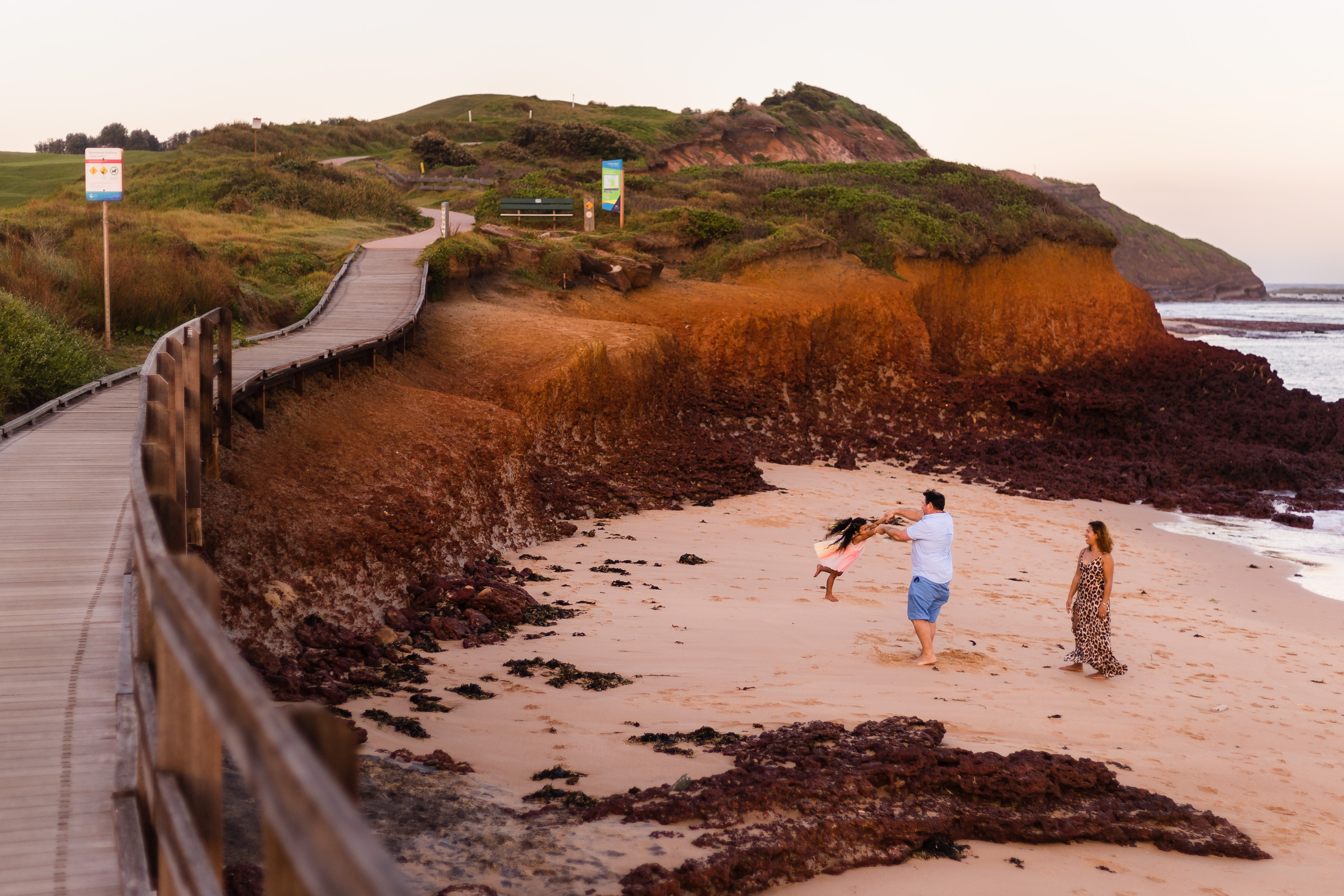 Golden hour photo session @Long Reef Beach. True Story Photography