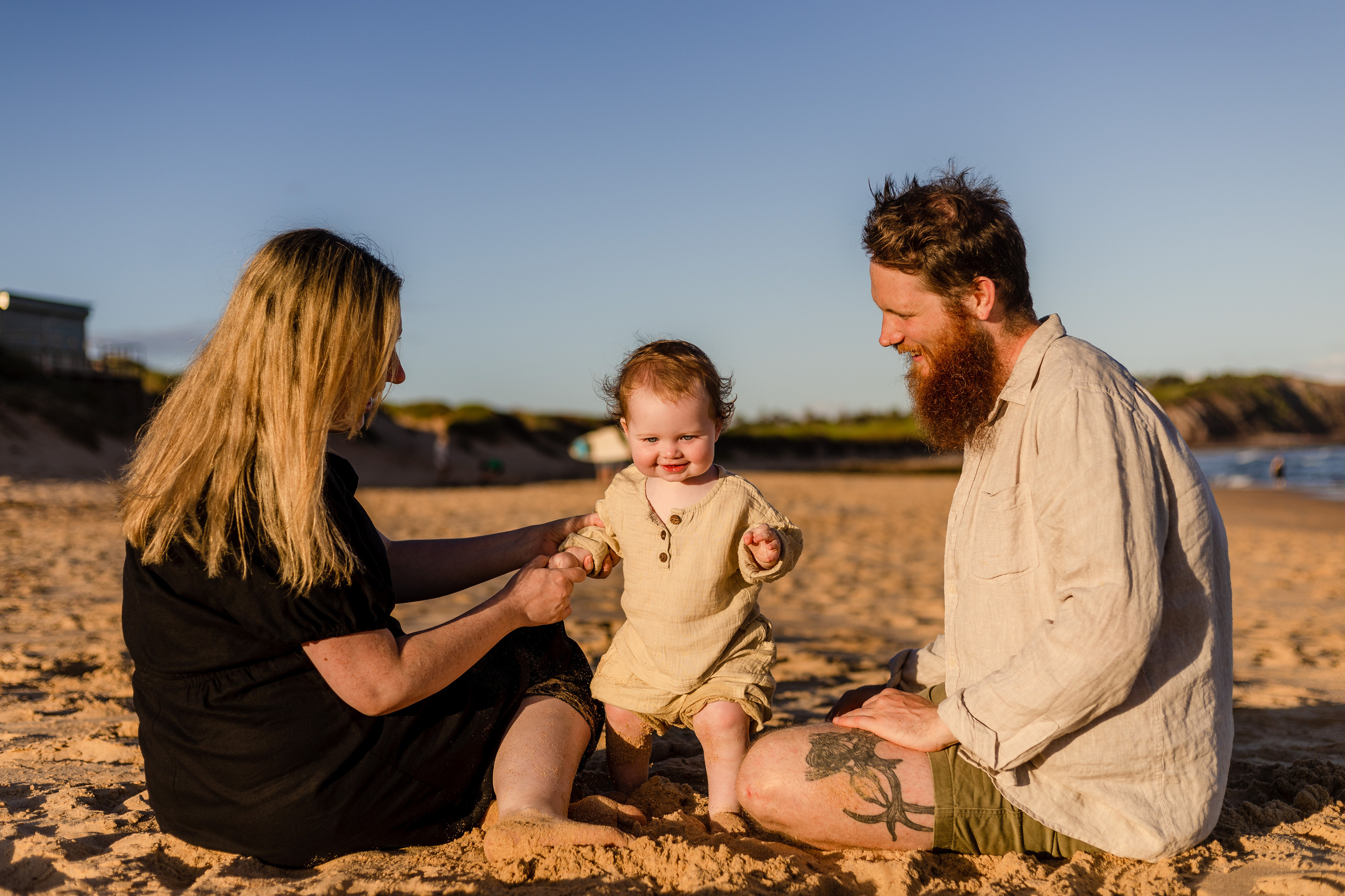 Sunset photo session @Curl Curl North Beach. True Story Photography