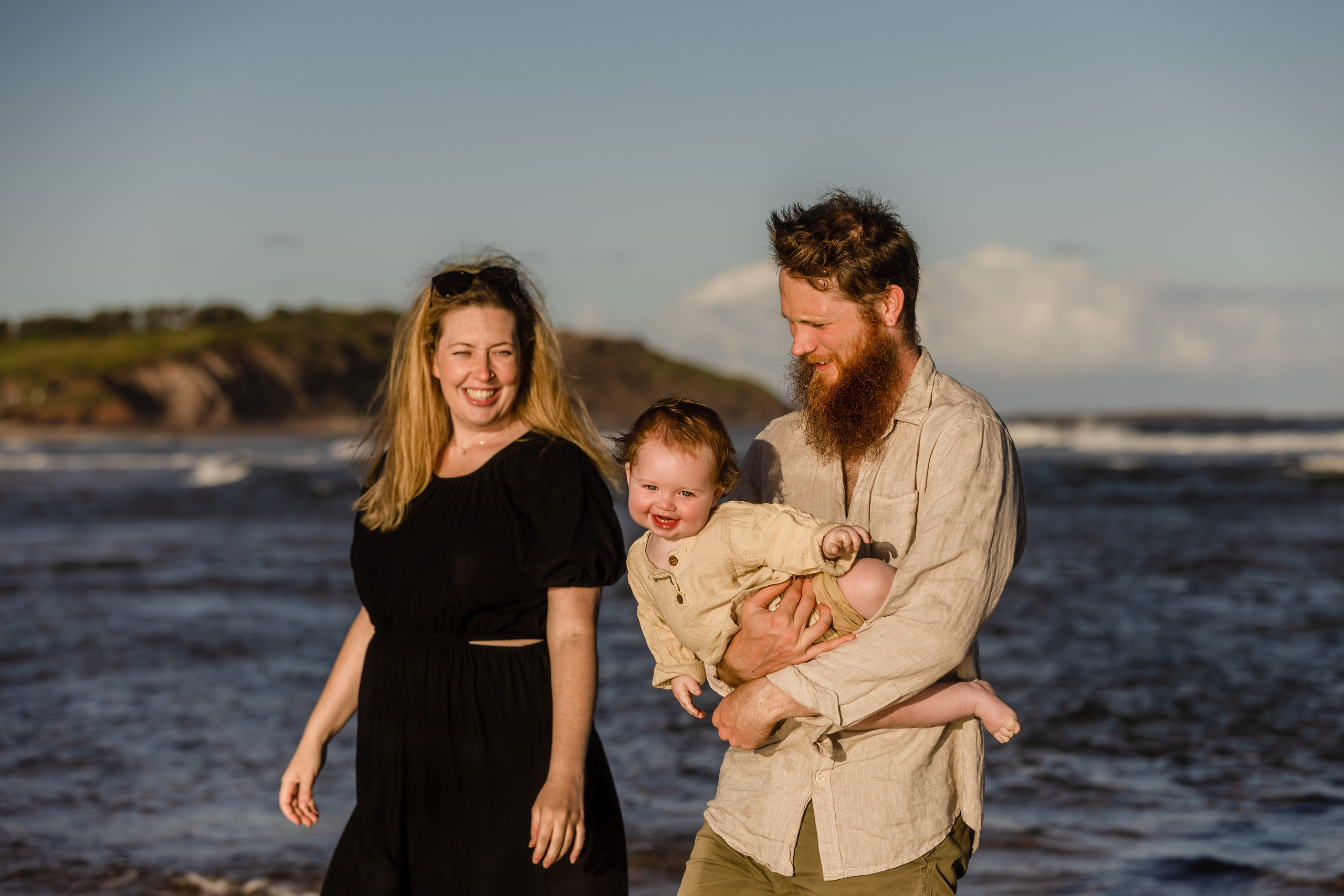 Sunset photo session @Curl Curl North Beach. True Story Photography