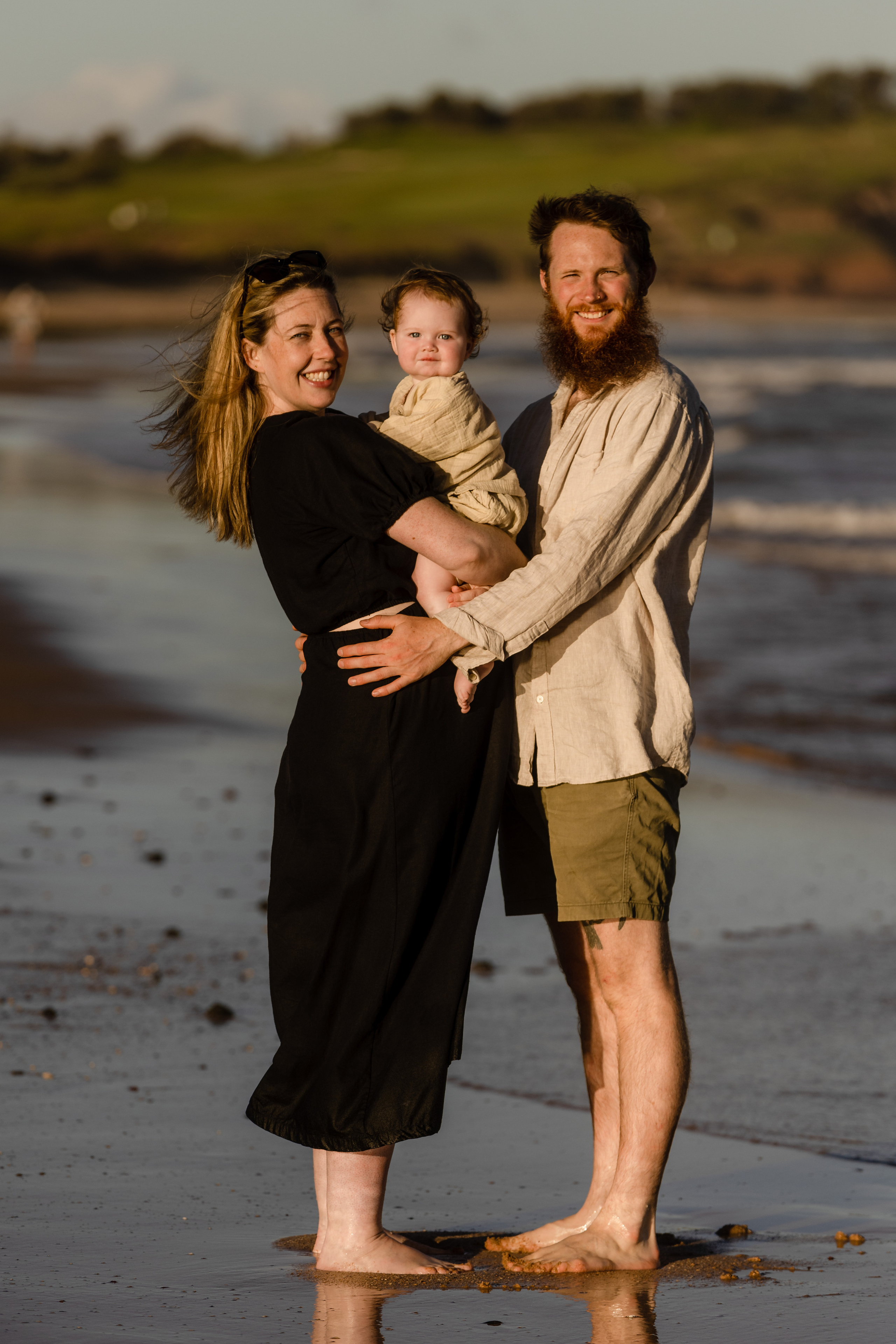 Sunset photo session @Curl Curl North Beach. True Story Photography