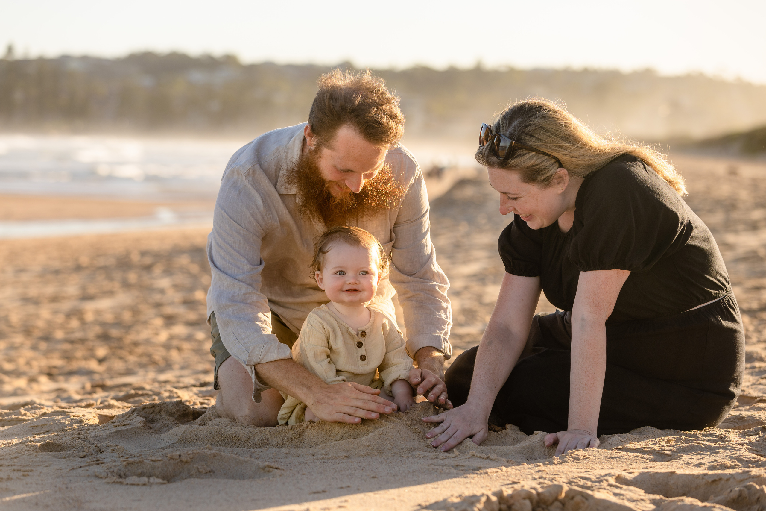 Sunset photo session @Curl Curl North Beach. True Story Photography