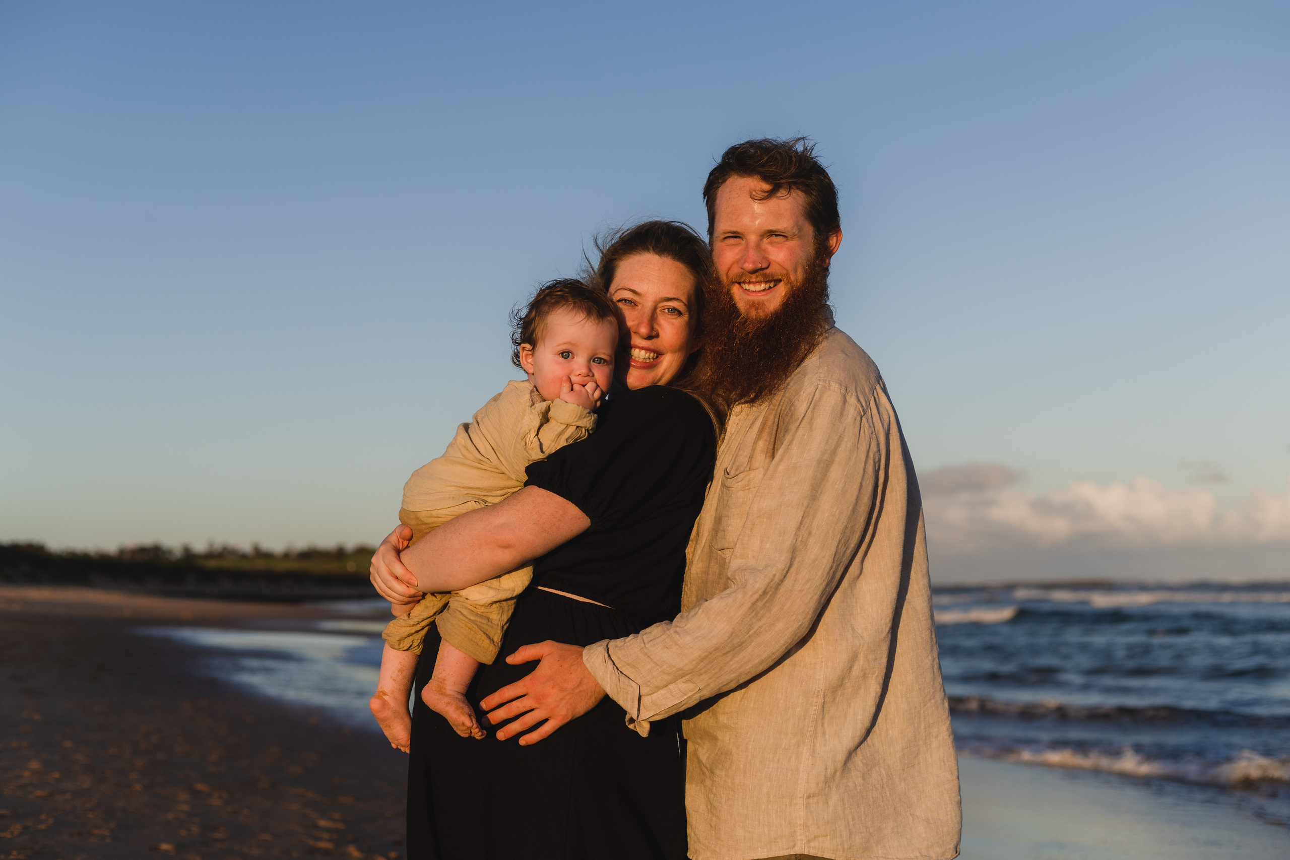 Sunset photo session @Curl Curl North Beach. True Story Photography