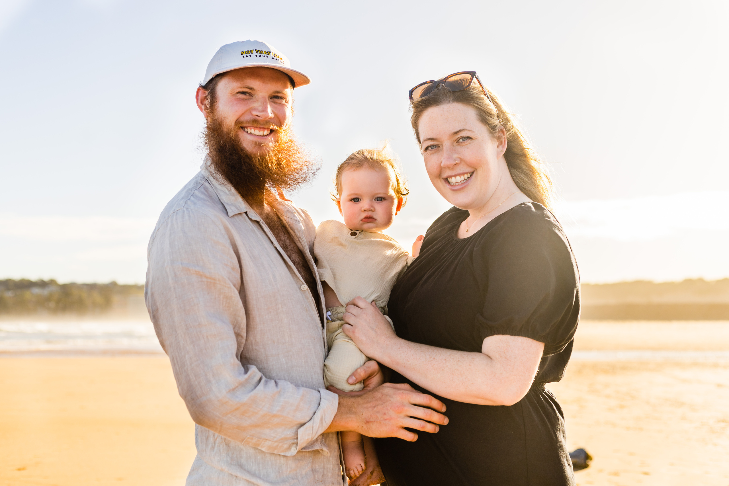 Sunset photo session @Curl Curl North Beach. True Story Photography