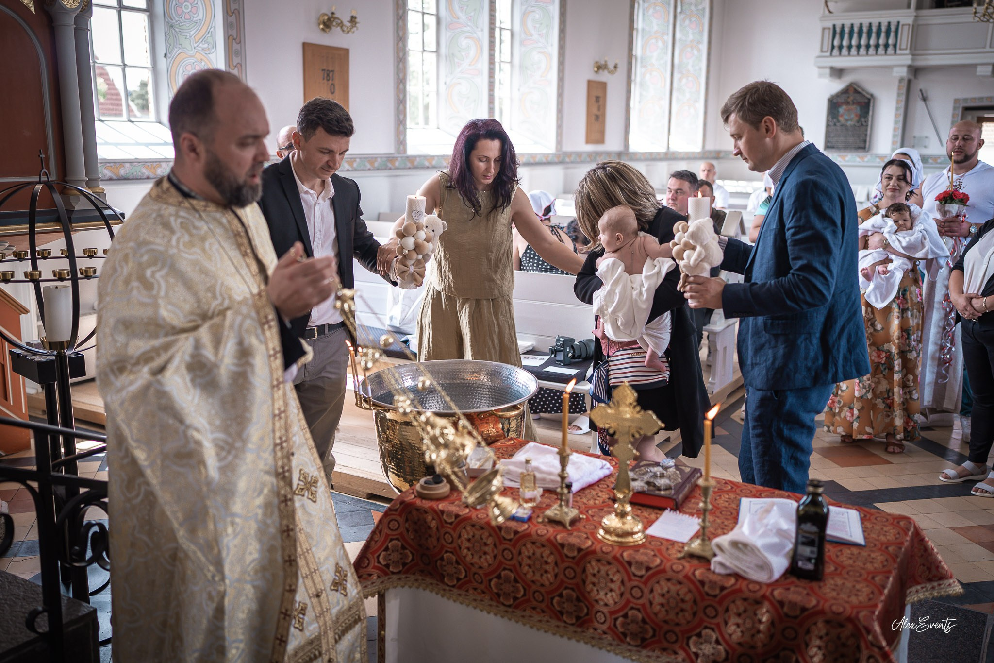 Botez Theodor - Biserica Fredericia. AlexEvents | Fotograf si Videograf de Nunta si Botez in Danemarca si Germania