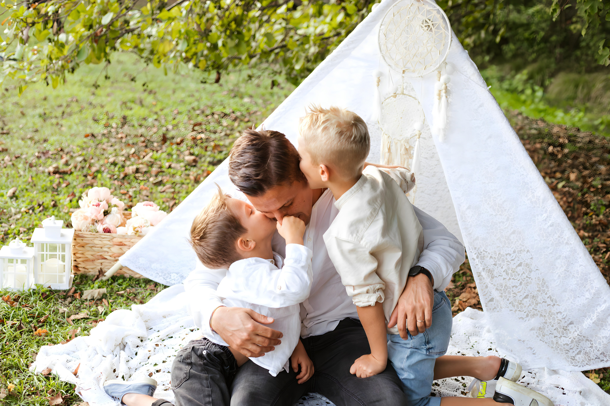 Maggie e la sua bellissima famiglia. Luci e Capricci Photography