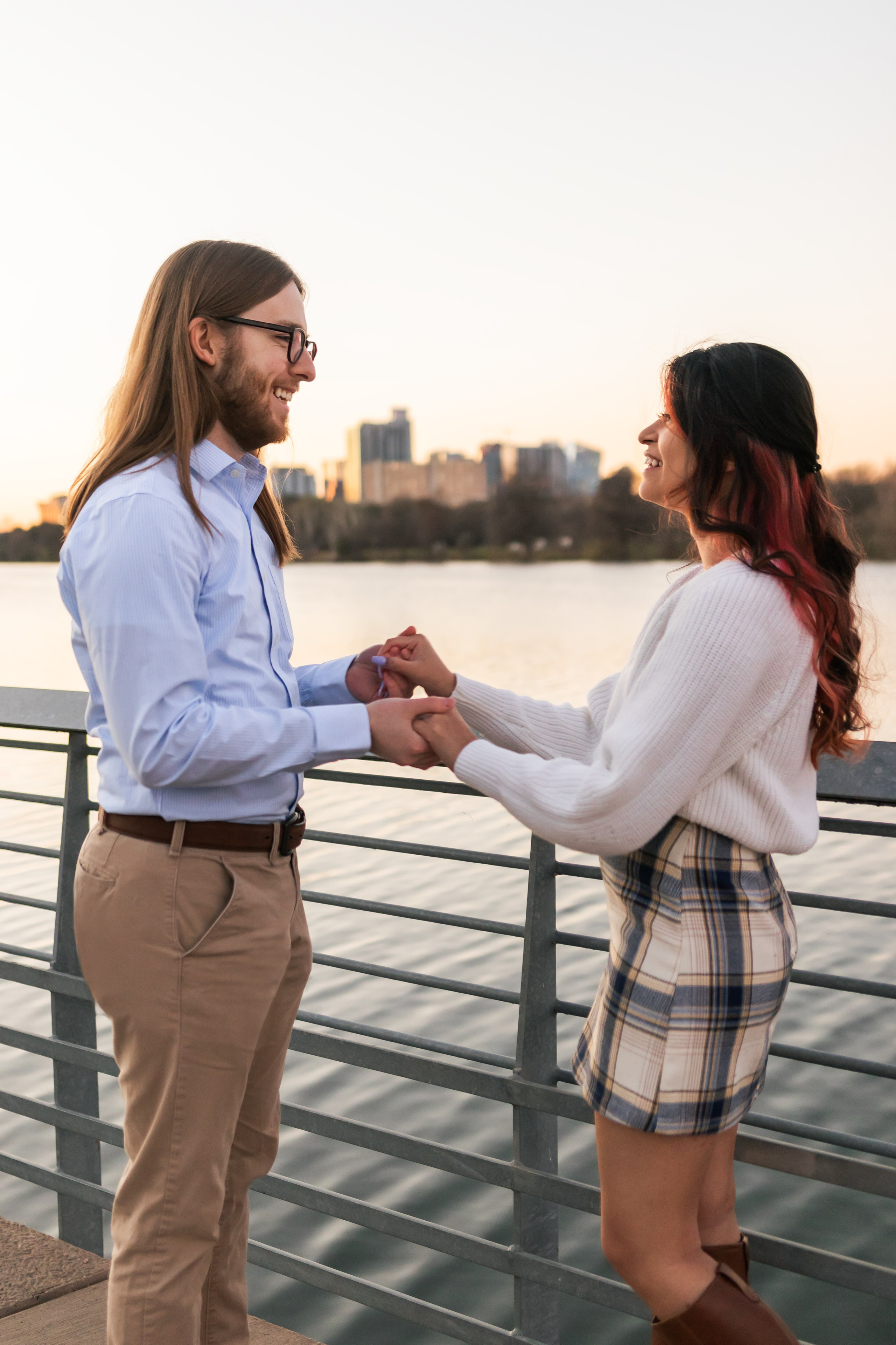 Riley and Maria’s engagement photoshoot at Red Bud Isle