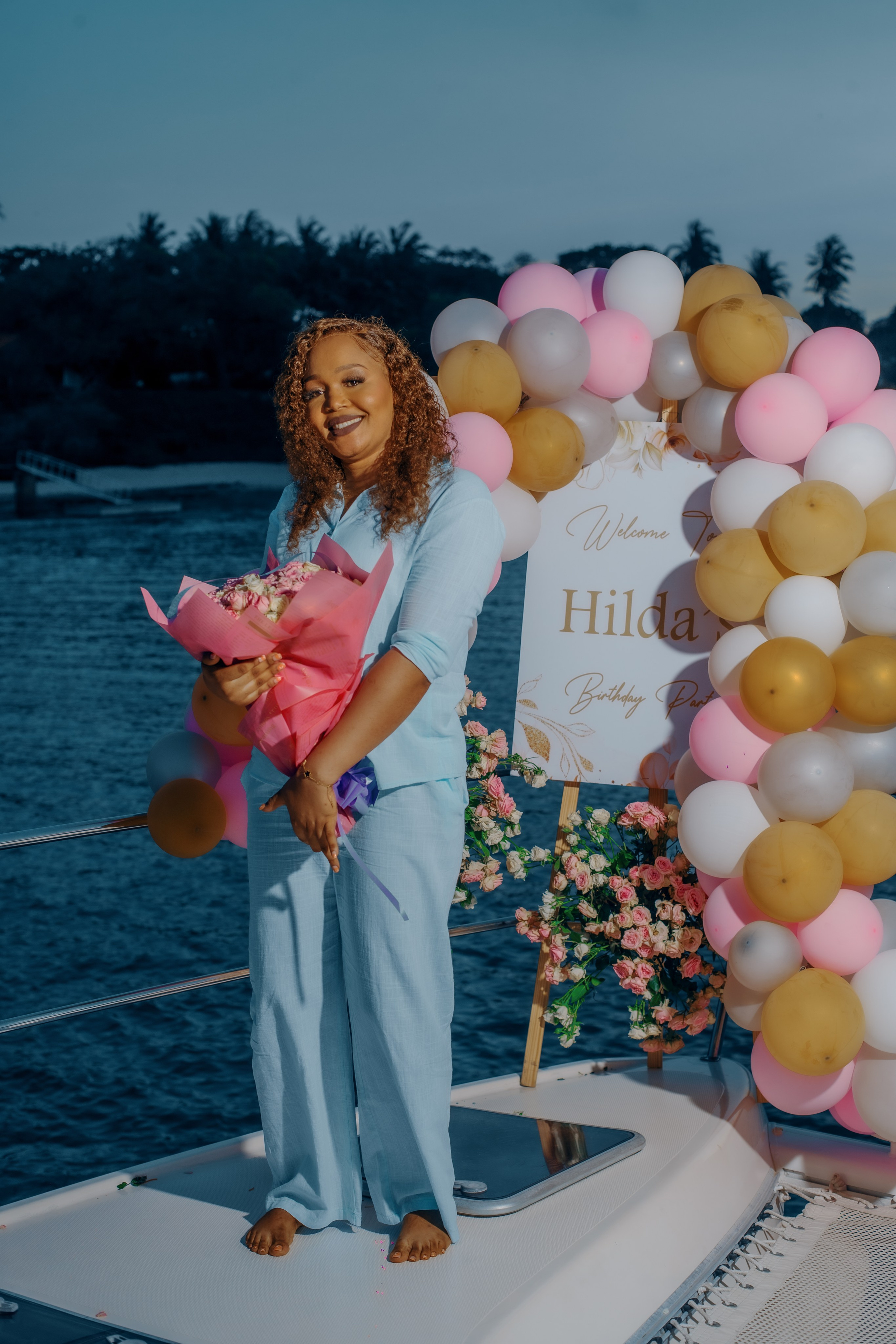 Hilda’s Birthday Yacht ride session. A creative consultant based in Mombasa, Kenya