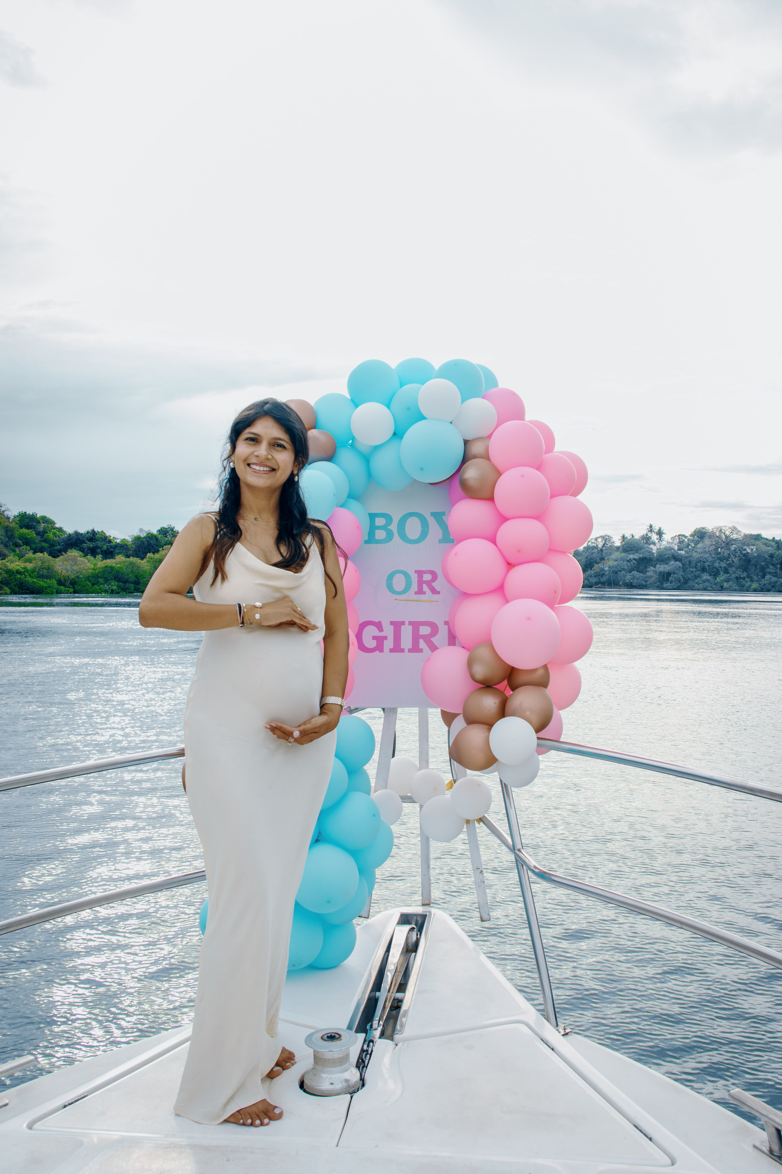 Gender Reveal Yacht Shoot. A creative consultant based in Mombasa, Kenya