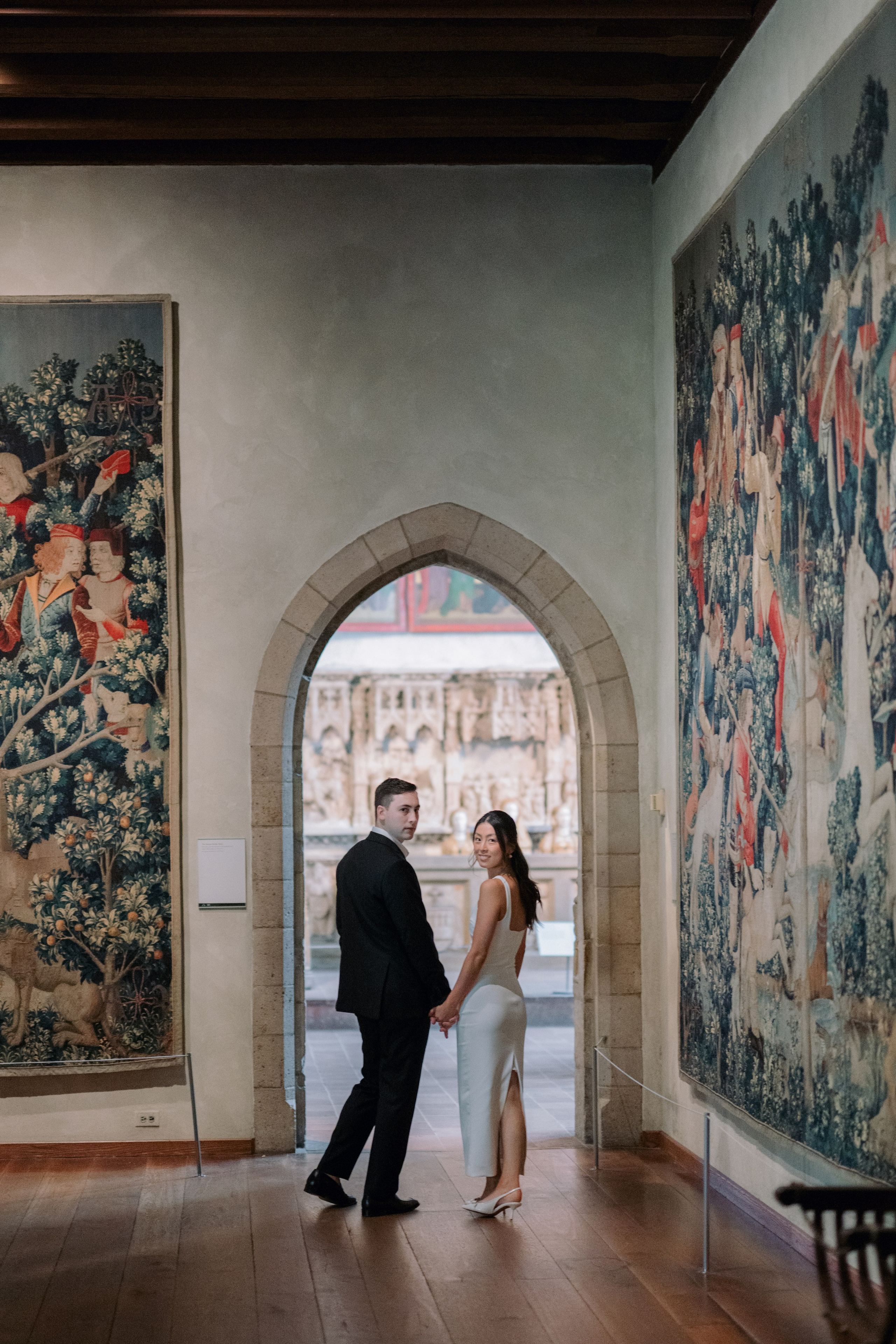 Jennifer & John. Engagement Photoshoot at The Cloisters, Fort Tryon Park