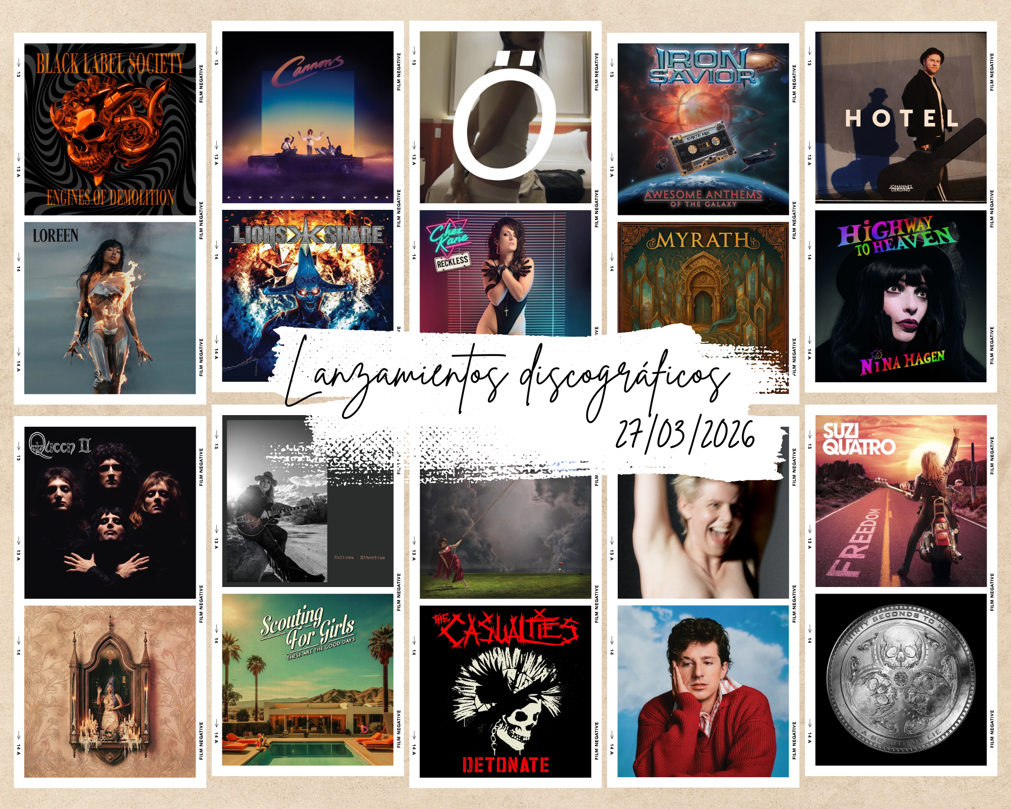 Próximos lanzamientos discográficos más interesantes: 27 de marzo de 2026 | FOTKAI