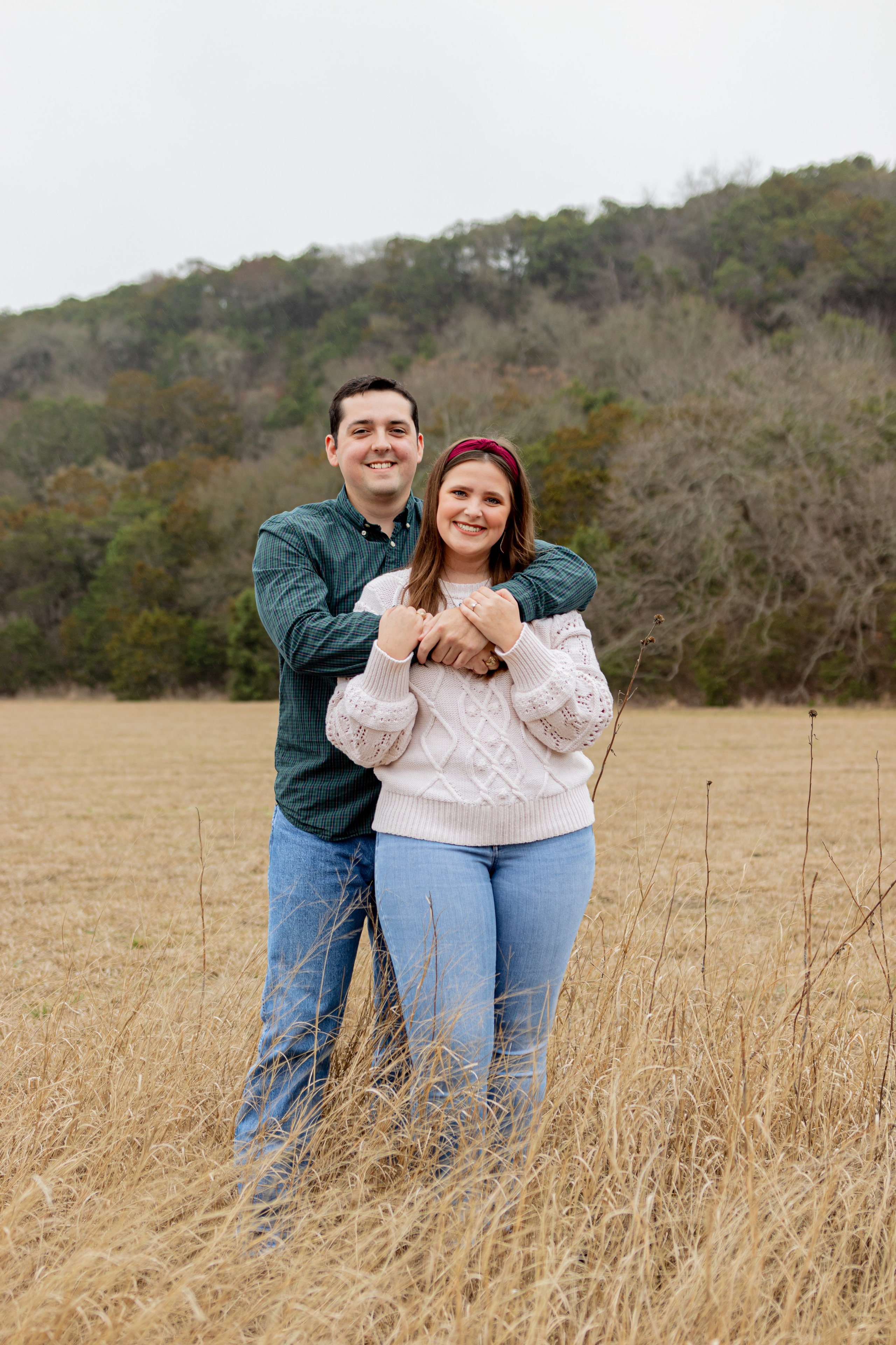 Haley and Aaron’s engagement photoshoot at Garey Park in Austin