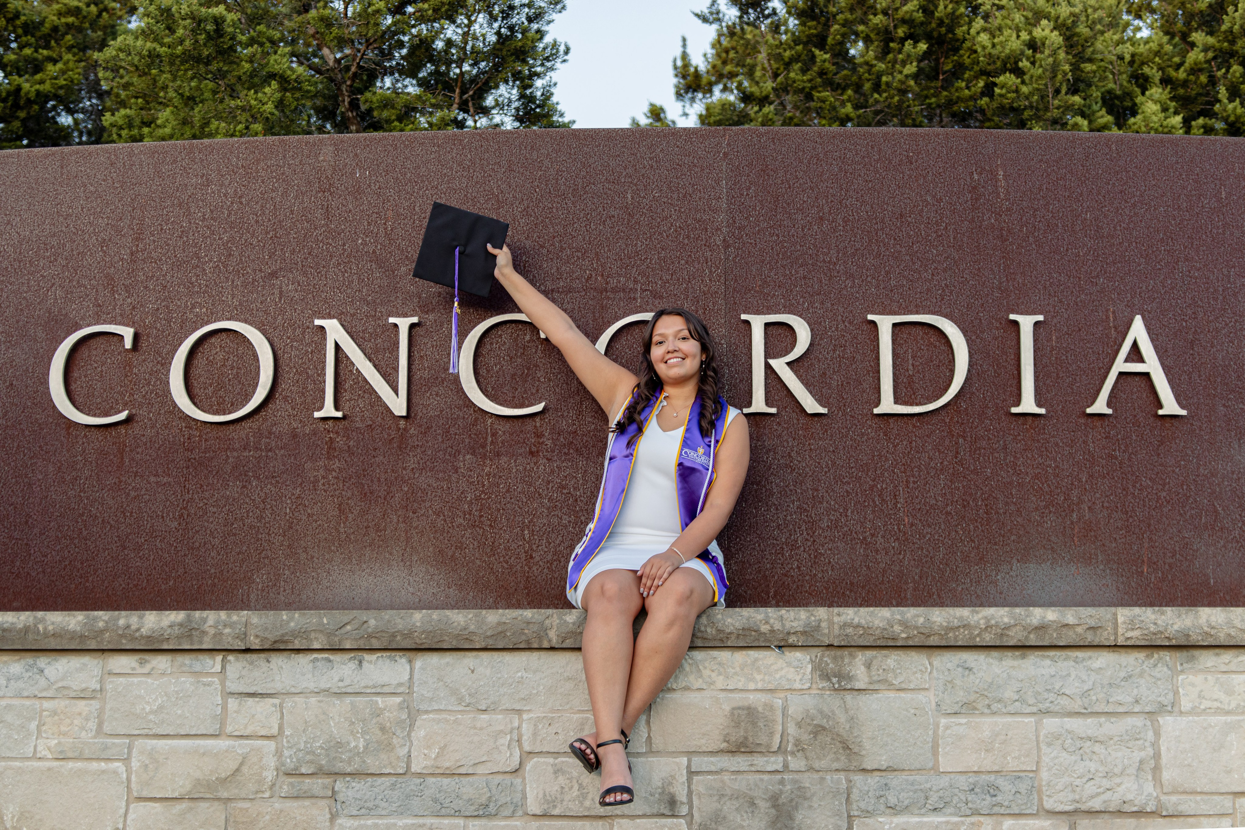 Kasey’s senior photoshoot at Concordia University