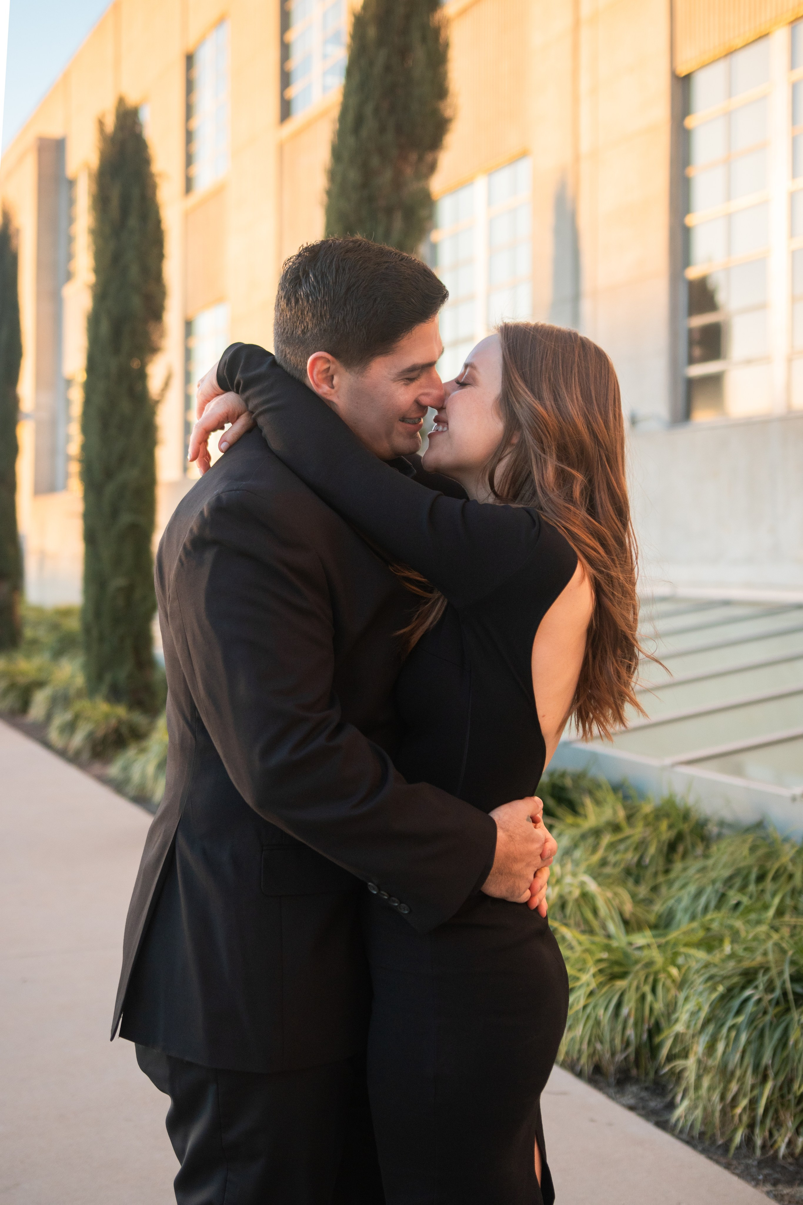 Joshua and Carrie’s couple’s photoshoot at Seaholm in Austin