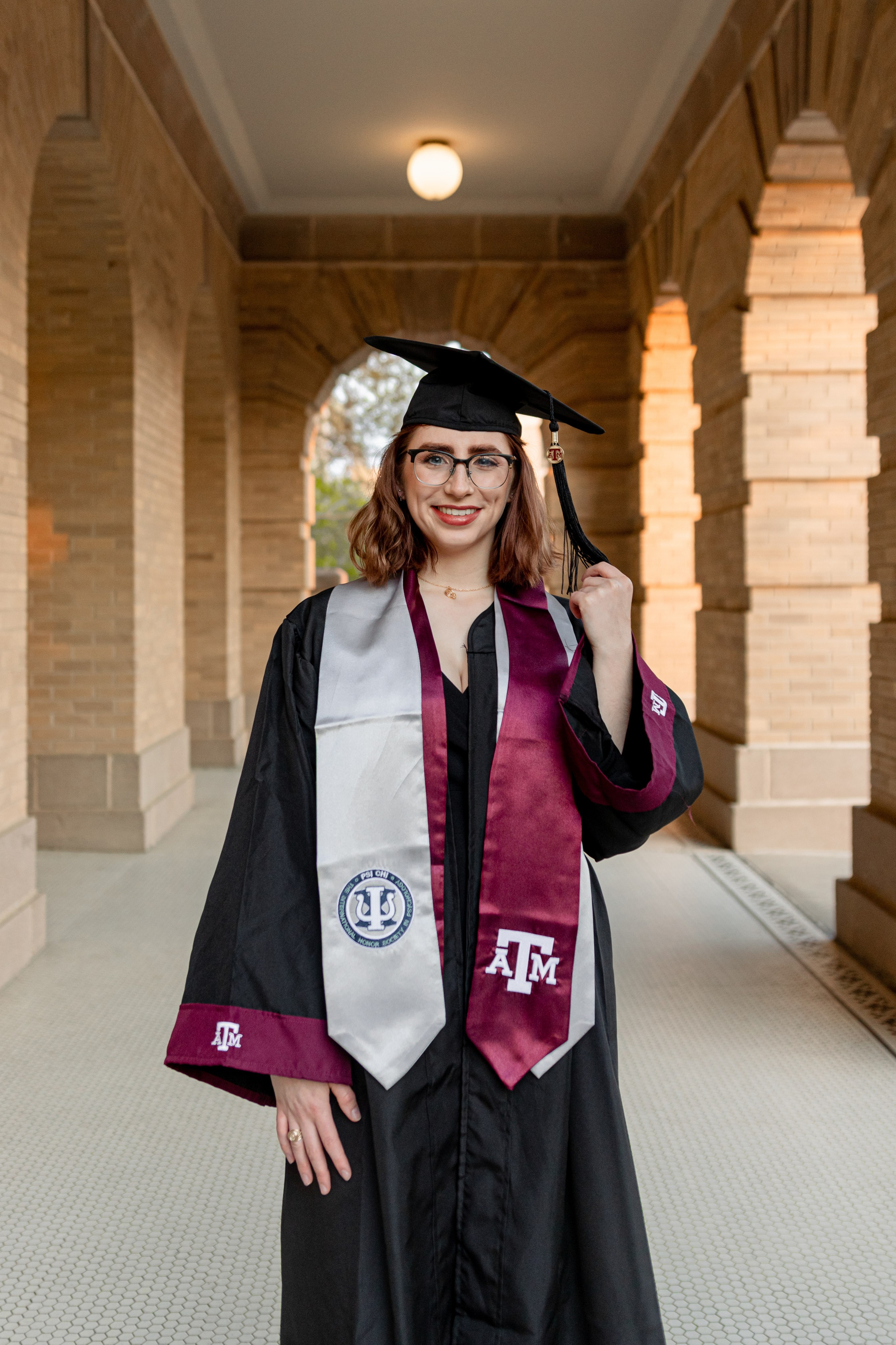 Lexie's graduation photoshoot at Texas A&M University