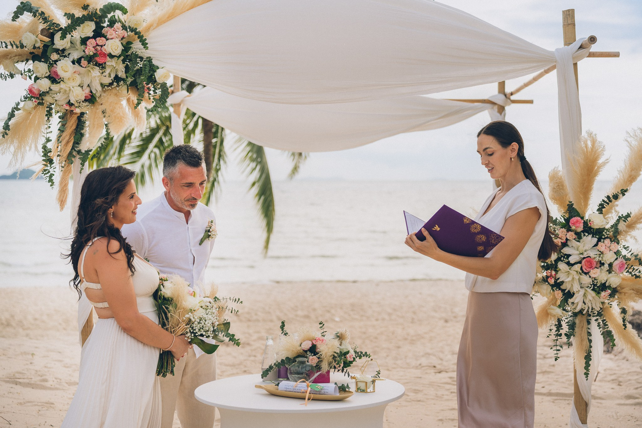 Ventrone Antonella and Lespes Angelo. Mariage à Koh Samui, en Thaïlande. Whatsapp: +66 94 3 650 301