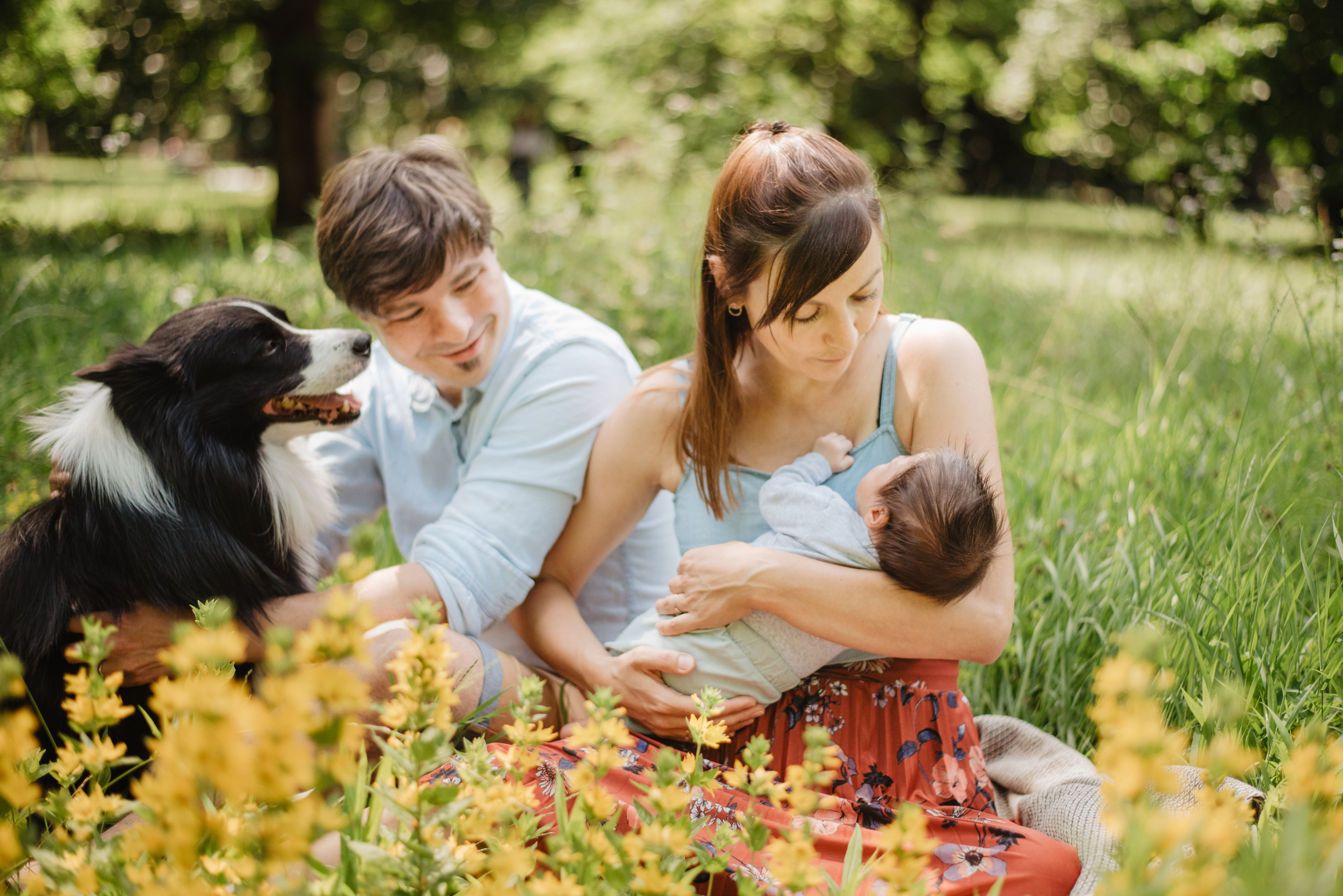 Family photography in park. Lifestyle, wedding and family photographer
