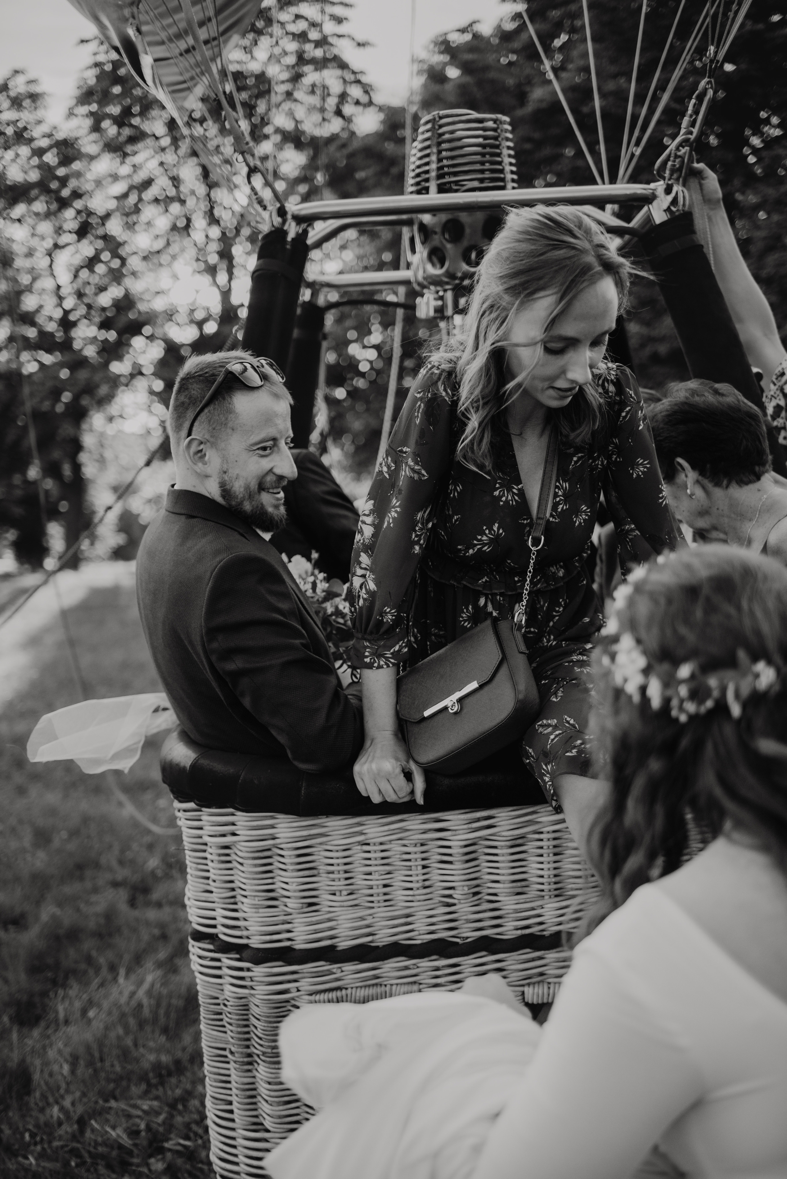 Wedding in the hot air balloon. Lifestyle, wedding and family photographer
