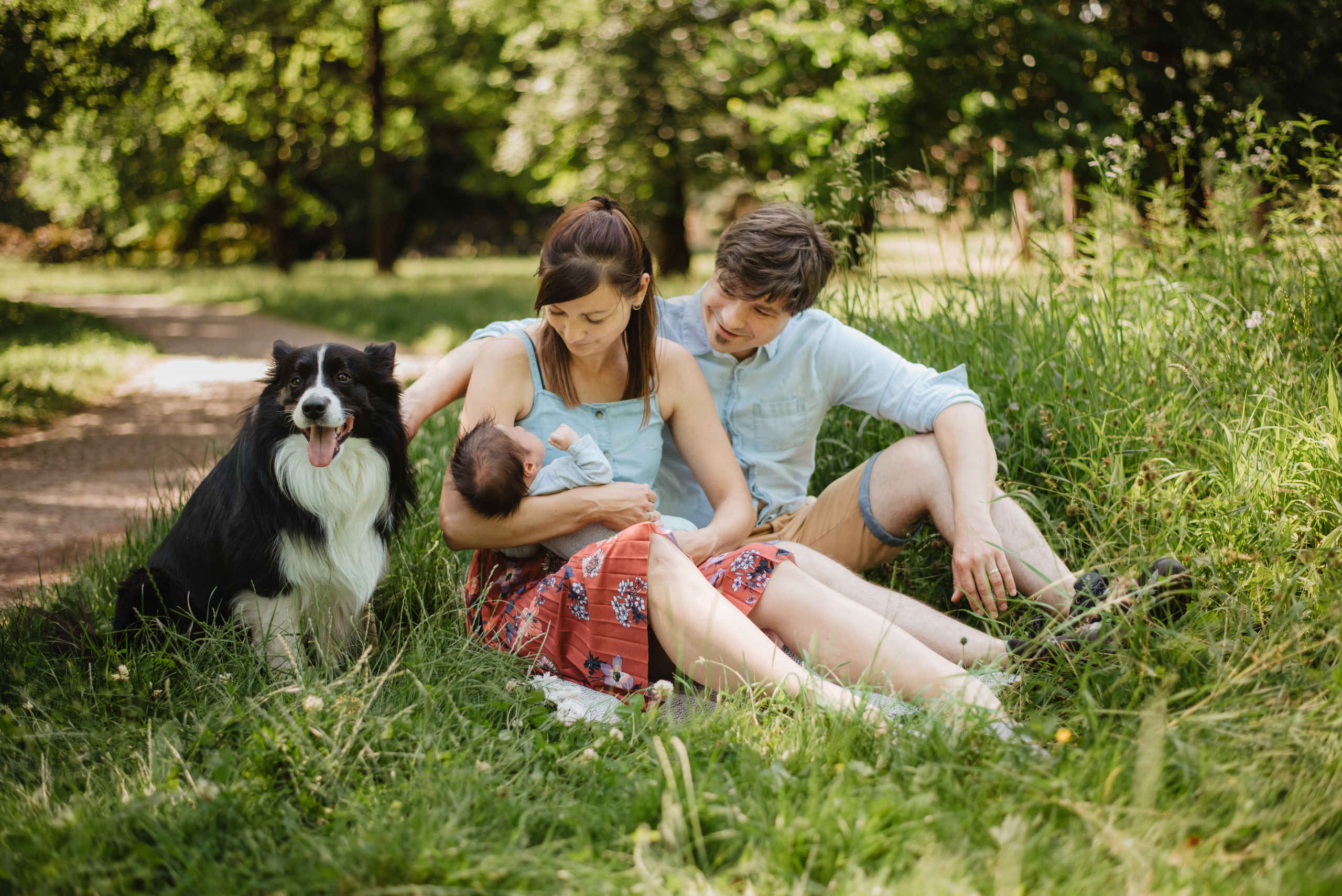 Family photography in park. Lifestyle, wedding and family photographer