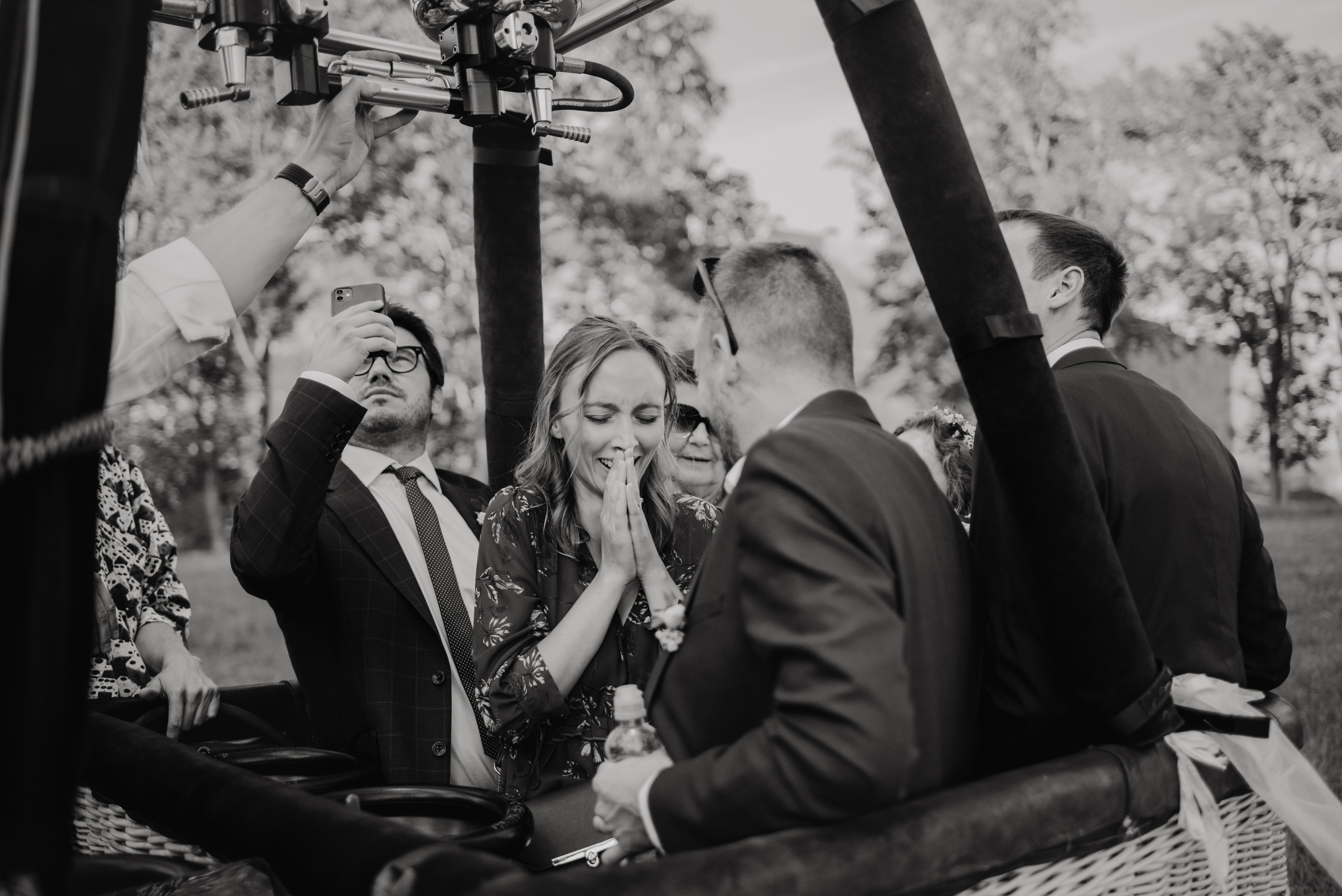 Wedding in the hot air balloon. Lifestyle, wedding and family photographer