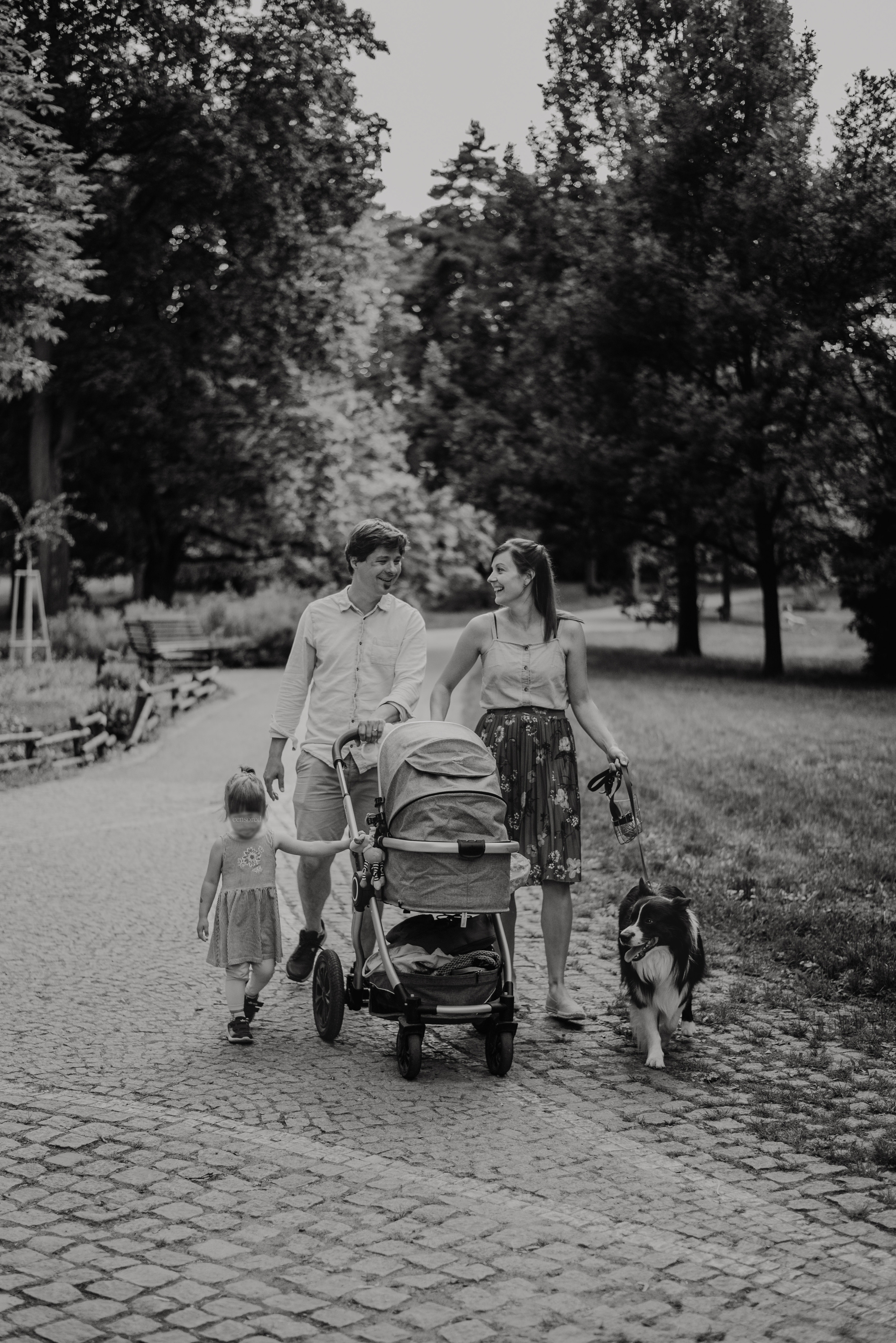 Family photography in park. Lifestyle, wedding and family photographer