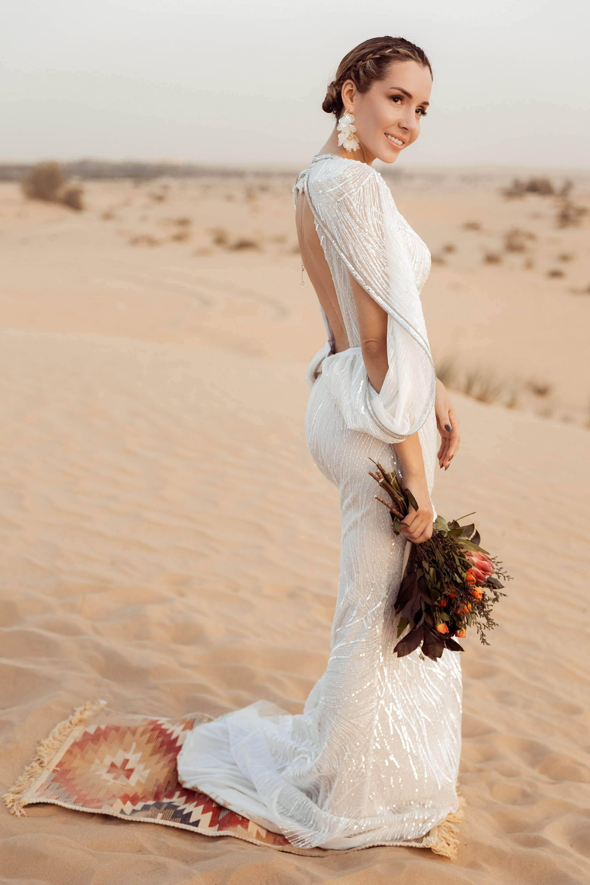 Bride's portrait. Dubai, United Arab Emirates