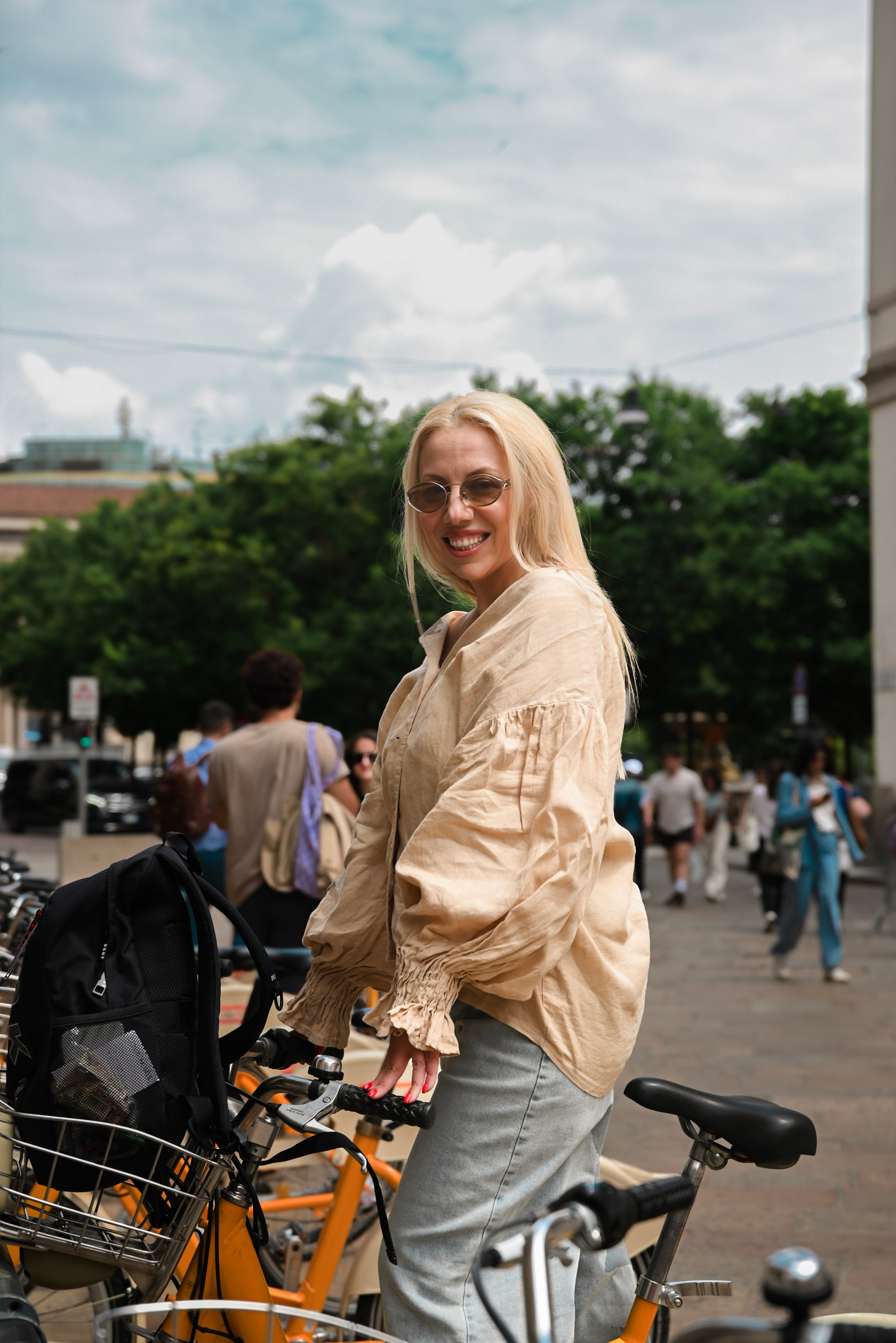 Walking in the center of Milan
