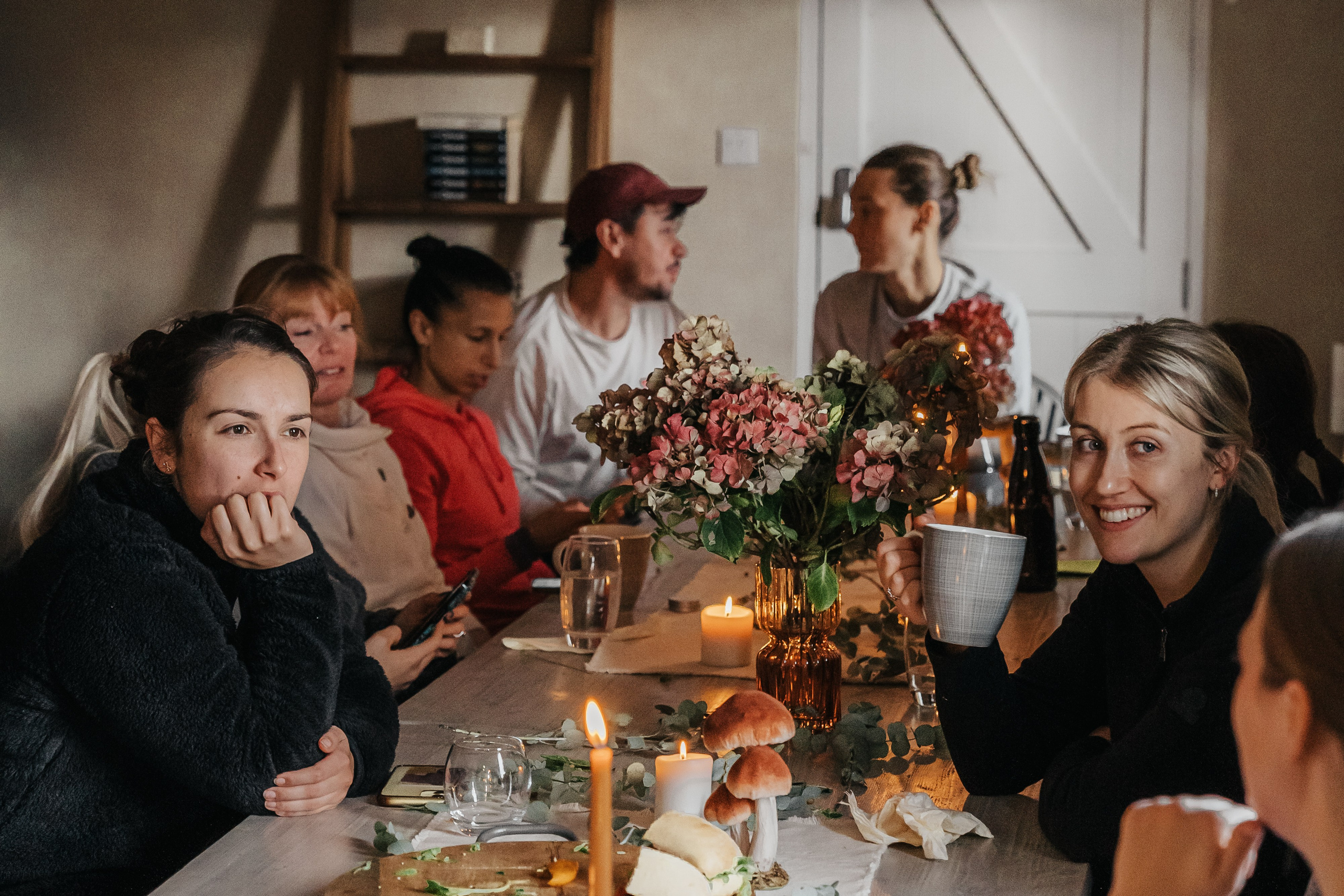 Dinner styling and photoshoot at yoga retreat in Hexham, Northumberland 