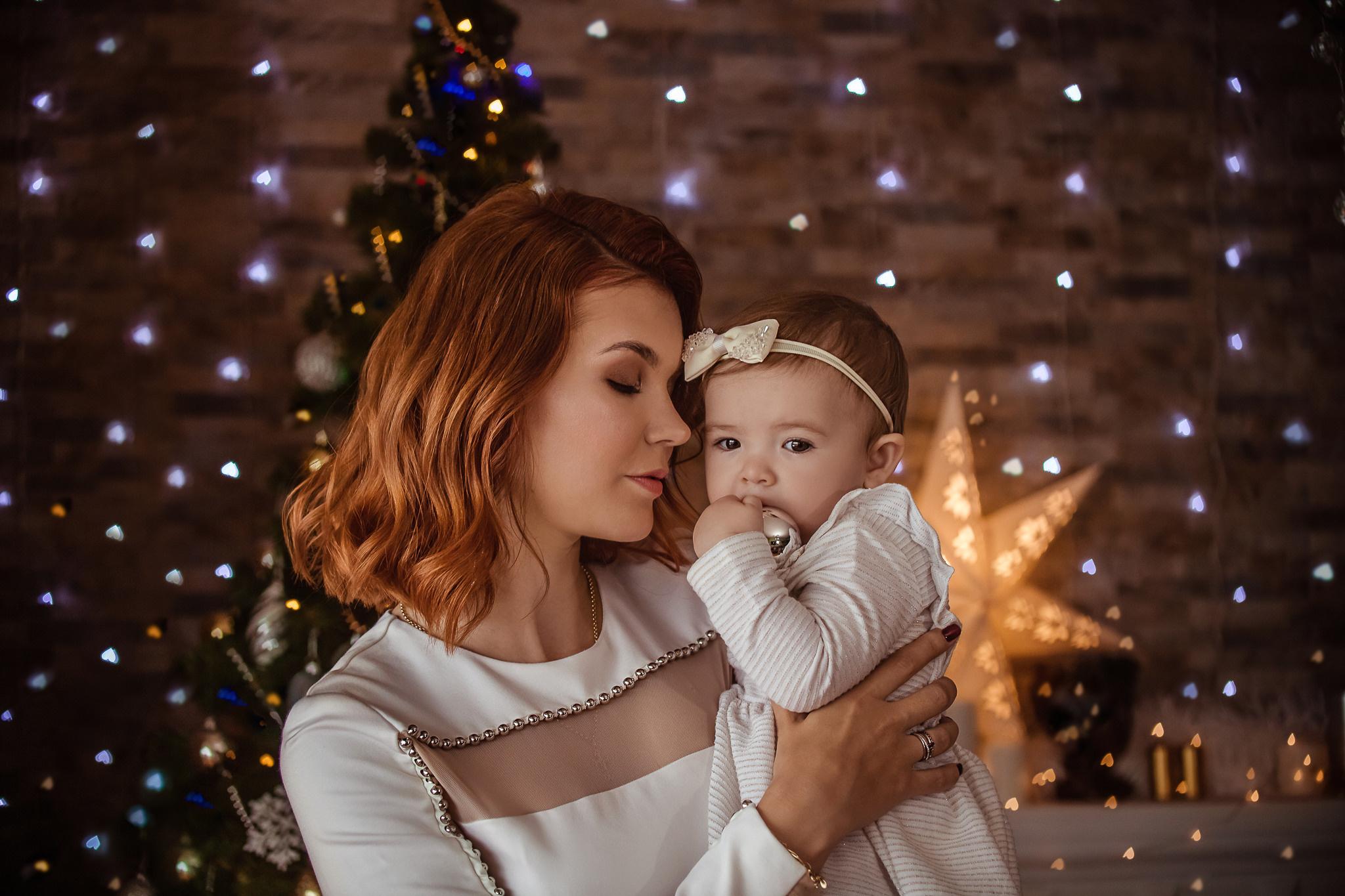 New Year’s photo session of Galina and Elina. 2021